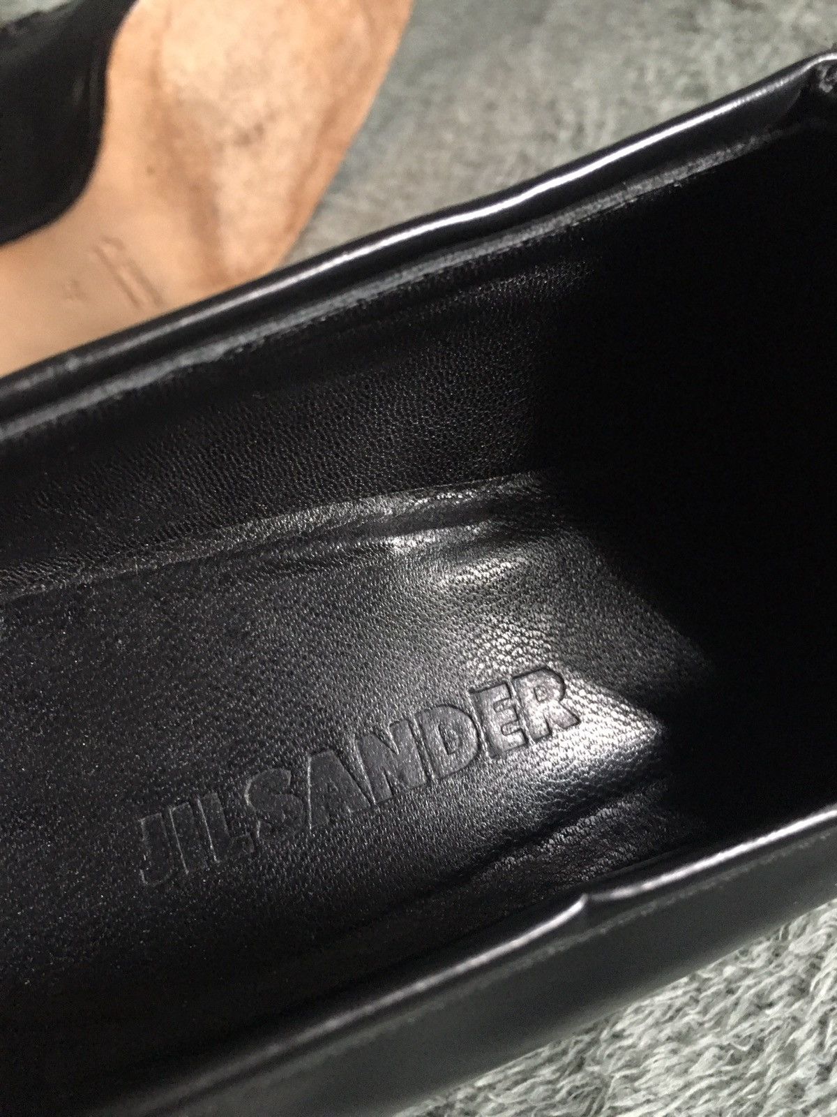 Jil Sander Jil Sander Black Leather Block Heels Pumps EU 38 Size US 8 / IT 38 - 9 Thumbnail