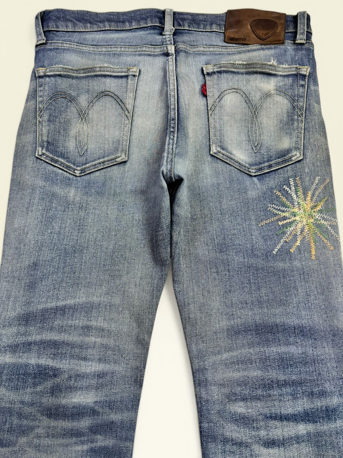 Hysteric Glamour Japan Glamb Sparkler Embroidered Splatter Punk Skinny Jeans Size US 32 / EU 48 - 10 Thumbnail