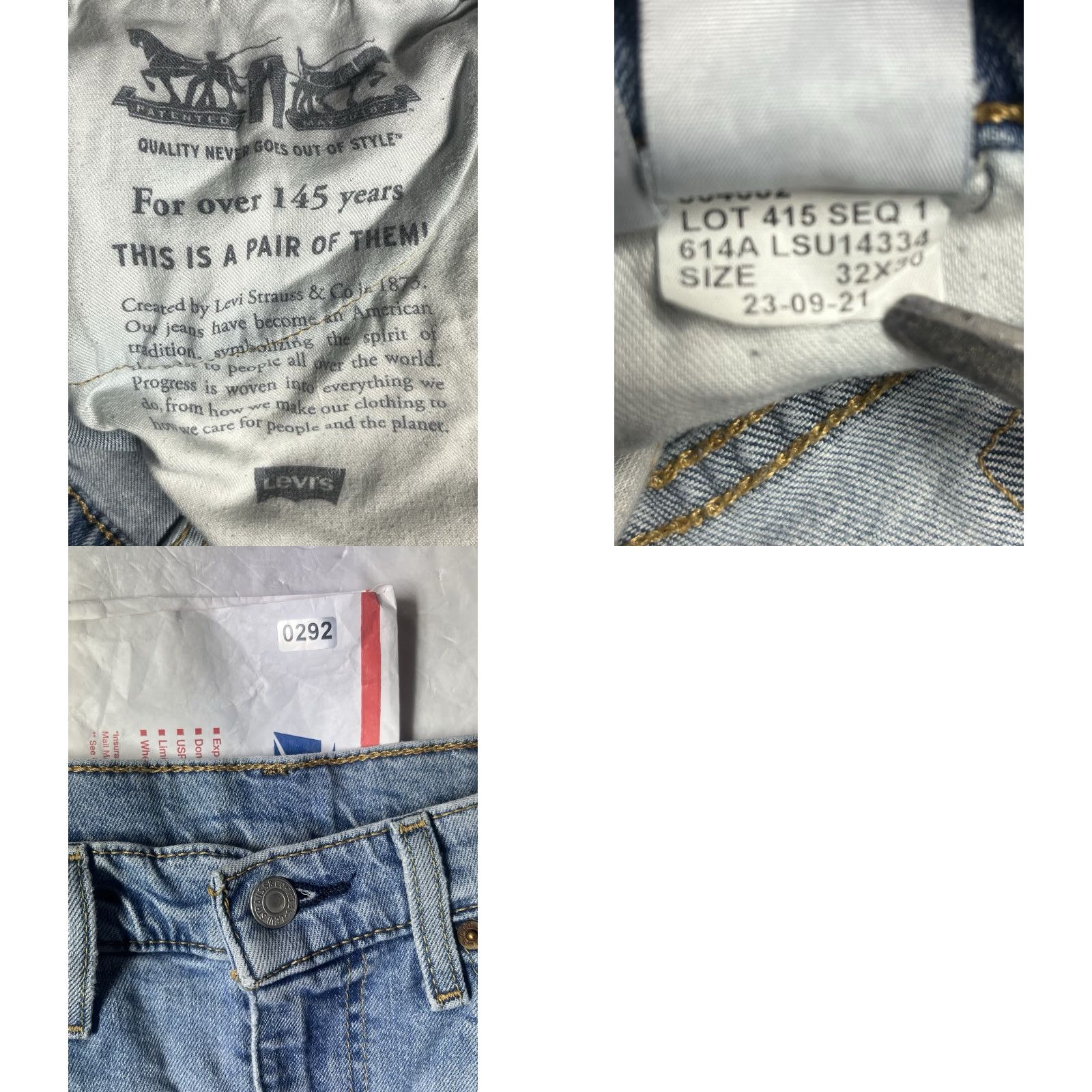 Levi's Levi's Jeans Men 510 Distressed Regular Straight 32x30 Blue Cotton Denim Pockets Zippered Pocket Size US 32 / EU 48 - 9 Thumbnail