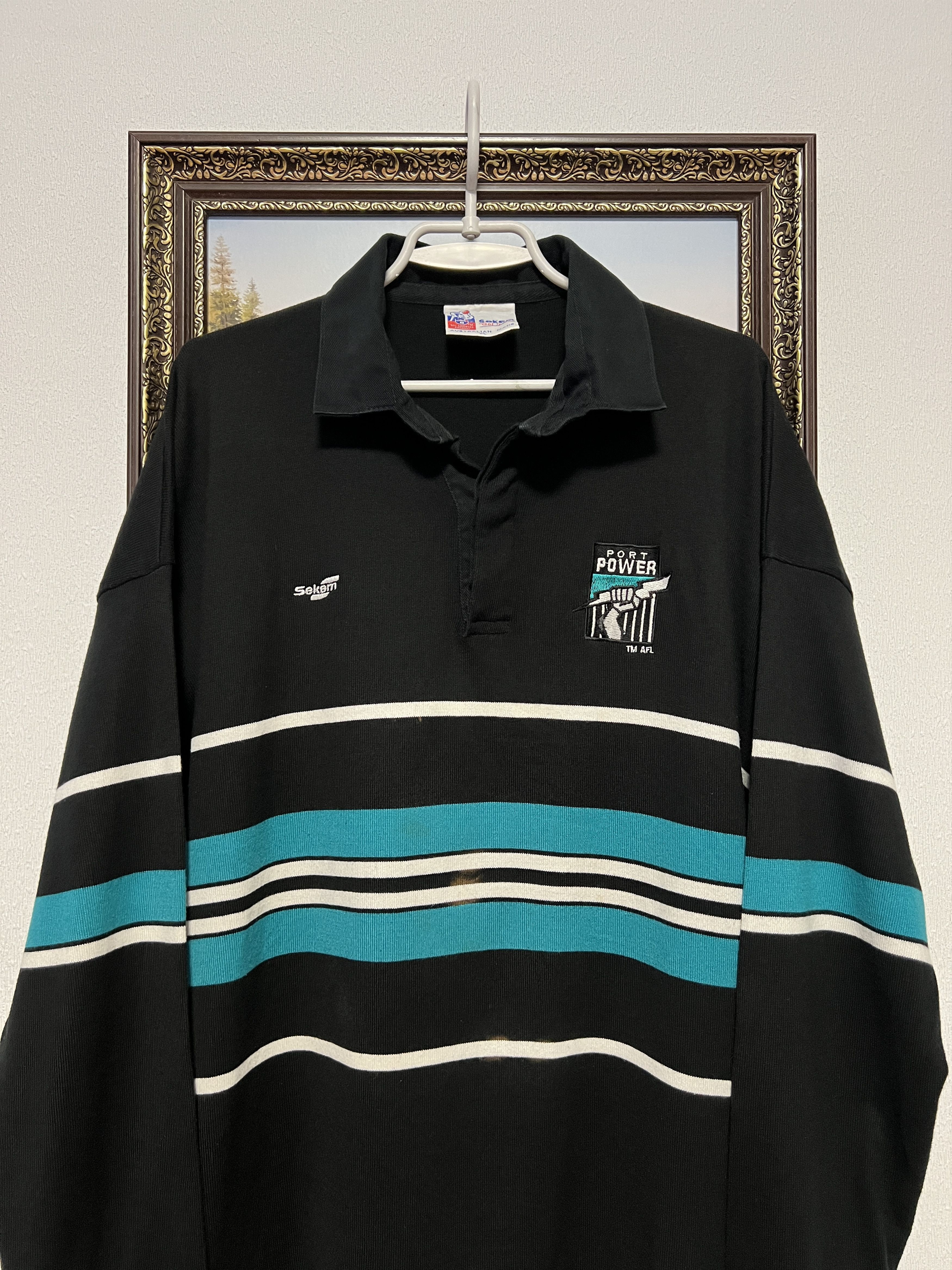 Vintage Vintage AFL Port Adelaide Sekem Football Jersey Size US XL / EU 56 / 4 - 2 Thumbnail