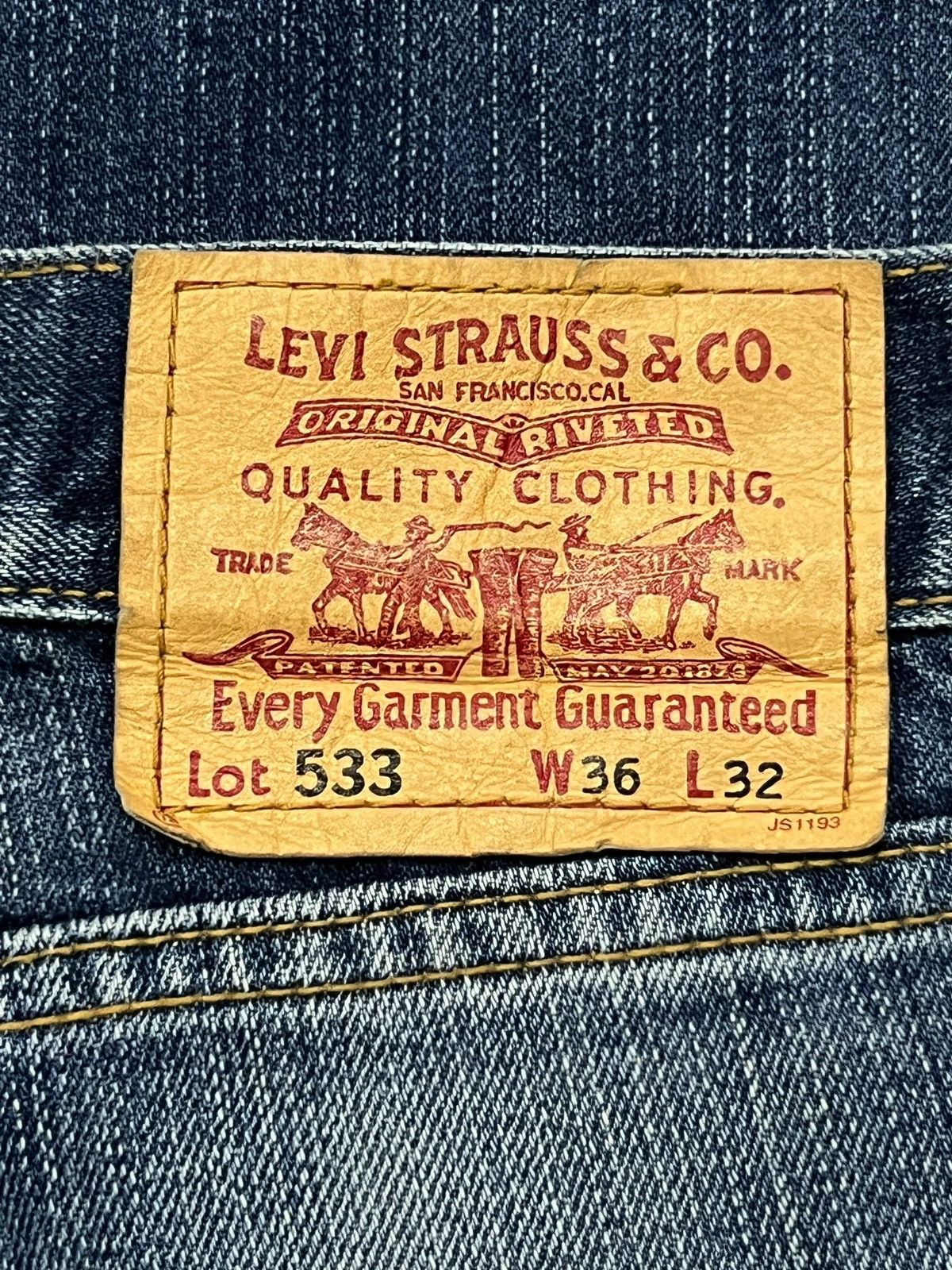 Levi's Baggy Vintage Levi’s 533 Japan - Faded Wash,Distressed Denim Size US 36 / EU 52 - 11 Thumbnail