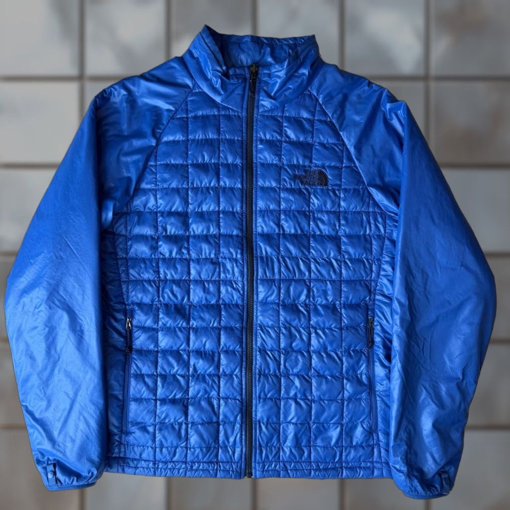 The North Face The North Face Thermoball Jacket Medium Blue Full Zip Puffer Outerwear Mens M Insulated Stand-Up Collar Lined Polyester Durable Quilt Zip Size US M / EU 48-50 / 2 - 1 Thumbnail