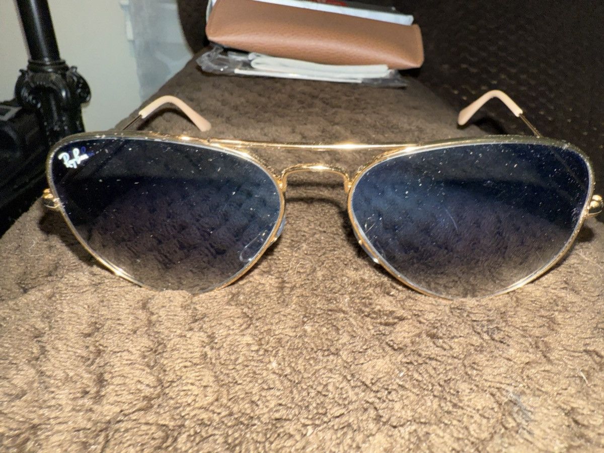 RayBan RayBan Aviator Gold Sunglasses RB3025 w/ box, case & cloth Size ONE SIZE - 12 Thumbnail