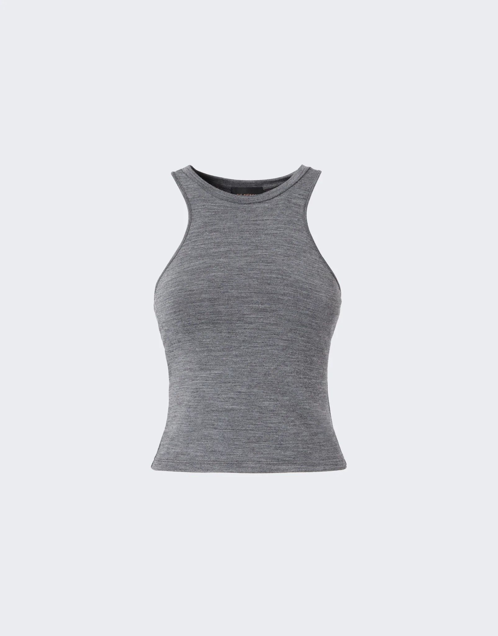 THE ANDAMANE o1s22i1n1024 Sadie Jersey Top in Grey Size XS / US 0-2 / IT 36-38 - 1 Thumbnail