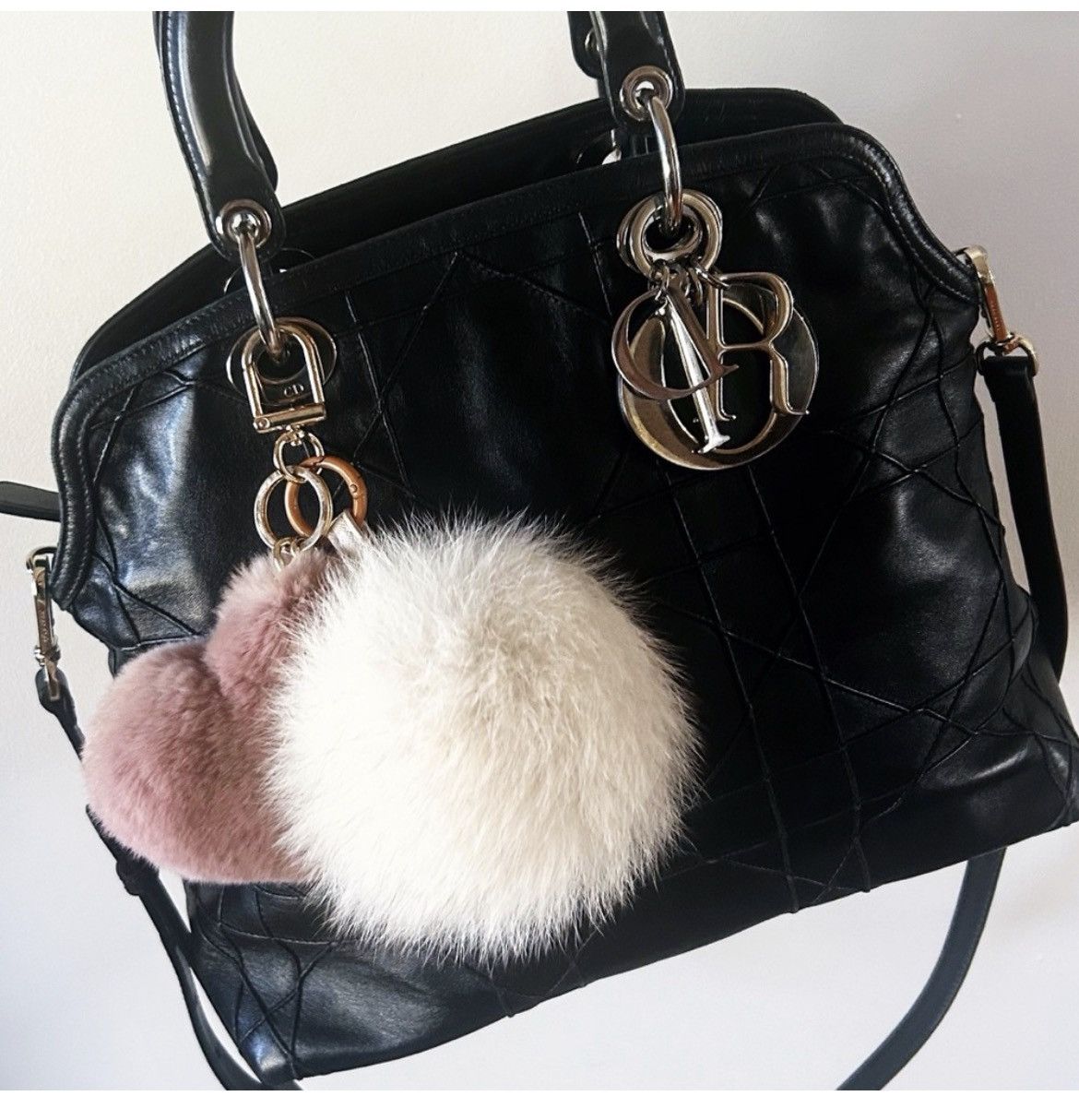 Dior Authentic Dior Gorgeous Black Medium Cannage Granville Bag Size ONE SIZE - 14 Thumbnail