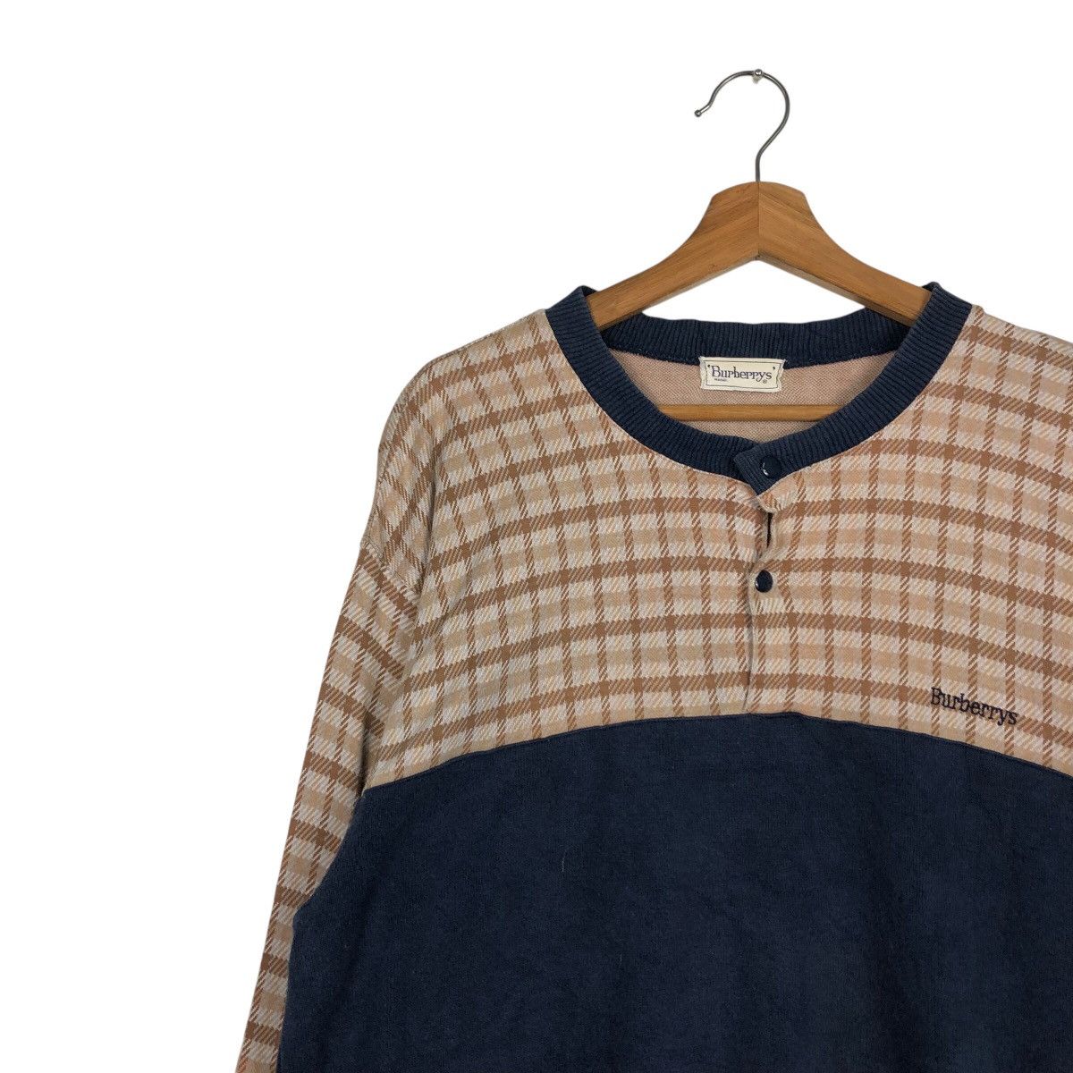Burberry 📌Vintage Sweatshirt Burberrys Nova Check Pull Over Size US M / EU 48-50 / 2 - 7 Thumbnail