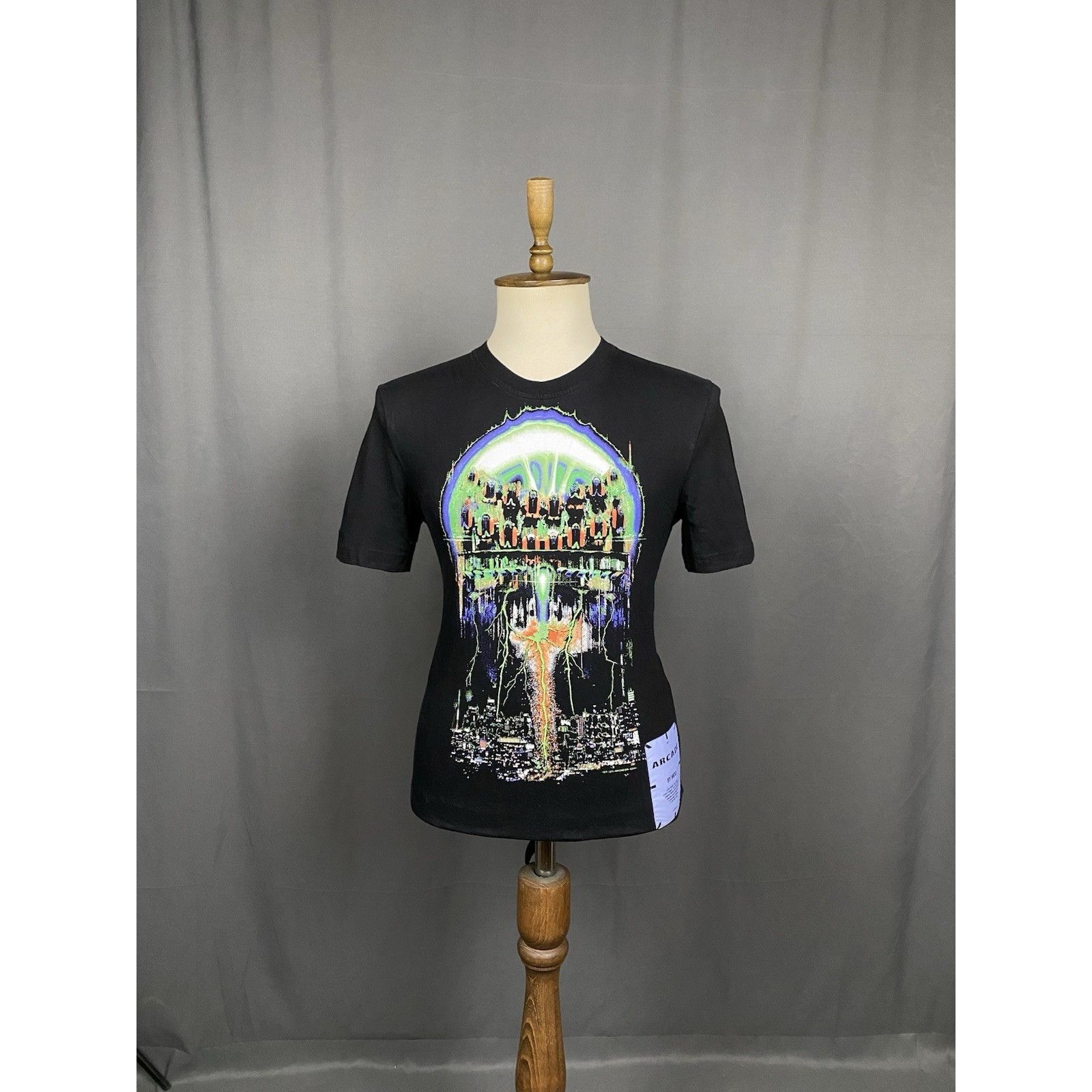 Alexander McQueen Alexander McQueen AR-2 Collection Plasma Men's Black T-Shirt Size US L / EU 52-54 / 3 - 3 Thumbnail