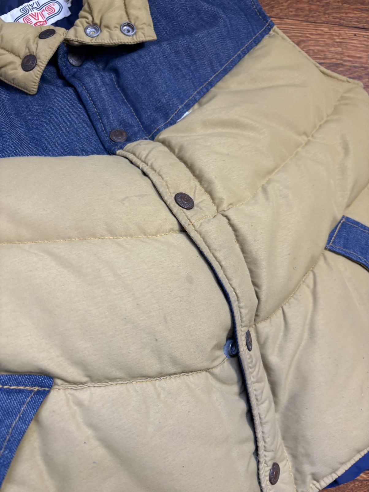 Levi's 1970s Levis Ski Vest 70s Vintage Levi's Denim Down Jacket Size US M / EU 48-50 / 2 - 16 Thumbnail