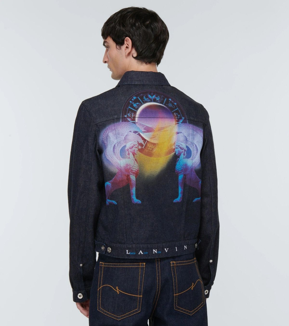 Lanvin o1y0125 Denim Jacket in Blue Size US M / EU 48-50 / 2 - 3 Thumbnail