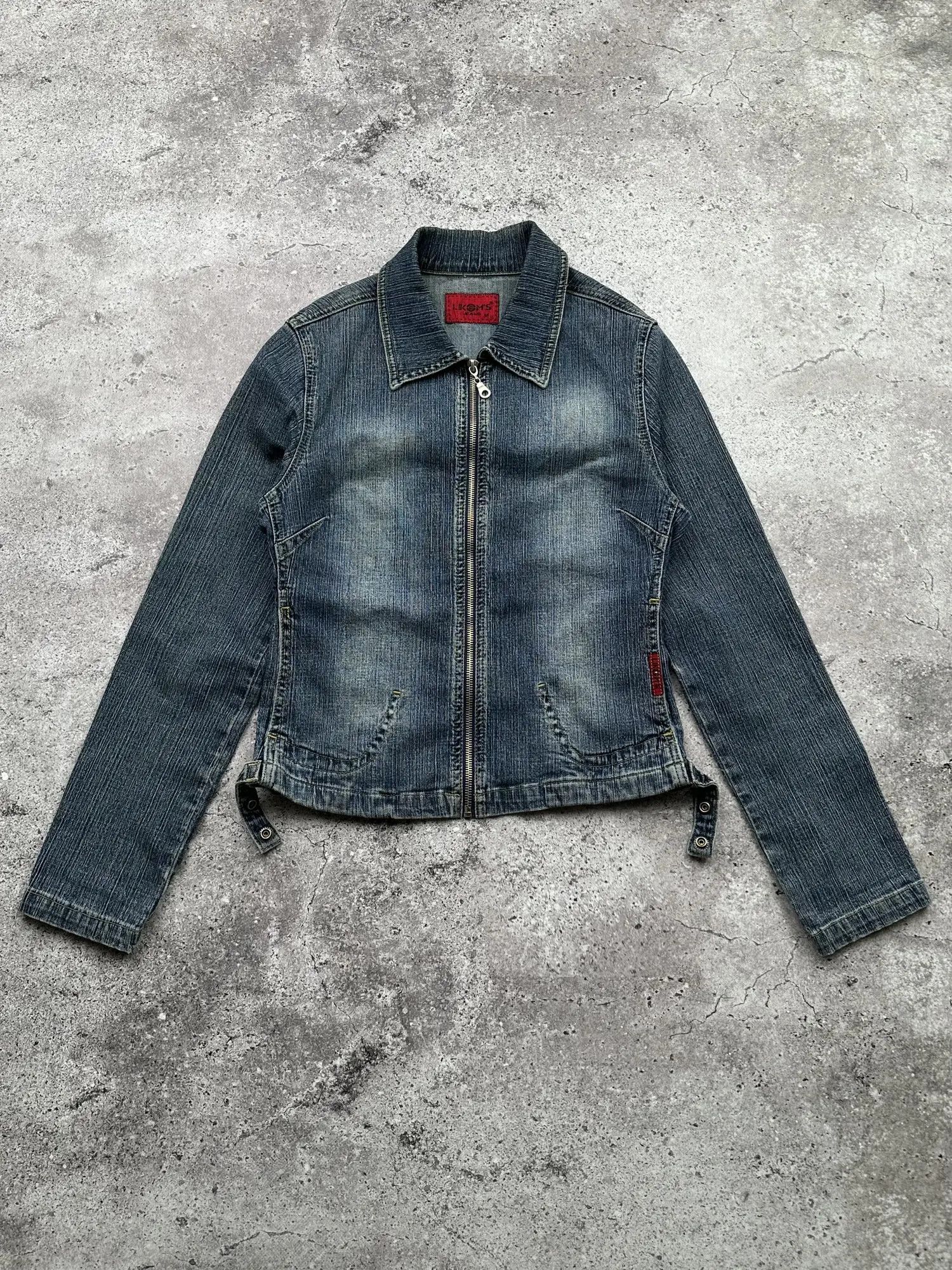 image of Avant Garde x Vintage Faded Denim Jacket in Blue, Women's (Size XS)