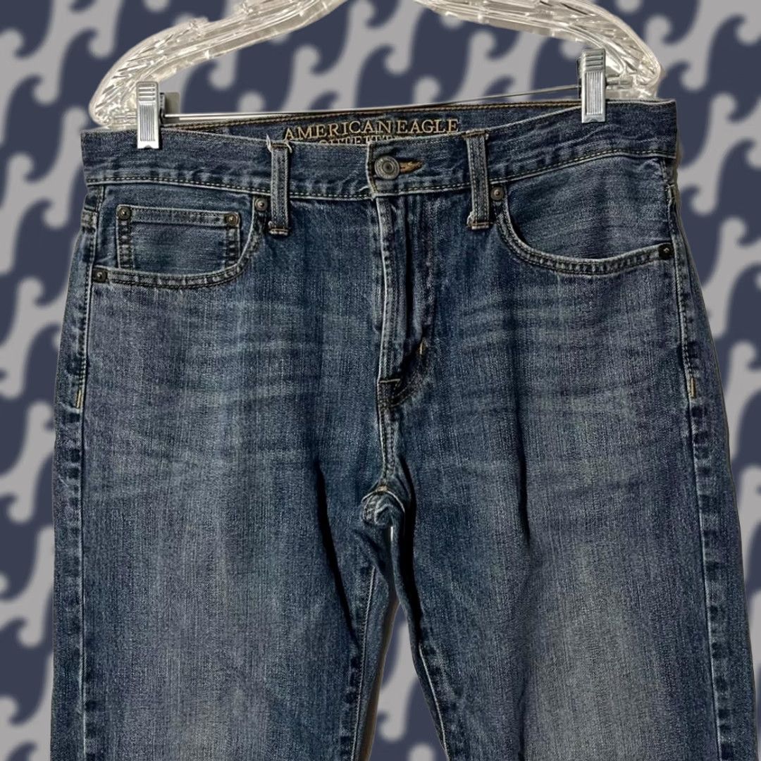 American Eagle Outfitters American Eagle Outfitters Original Boot Jeans 34x30 Mens Blue Denim 5-Pocket Carry Logo Belt Loop Topstitching Size US 29 - 1 Thumbnail