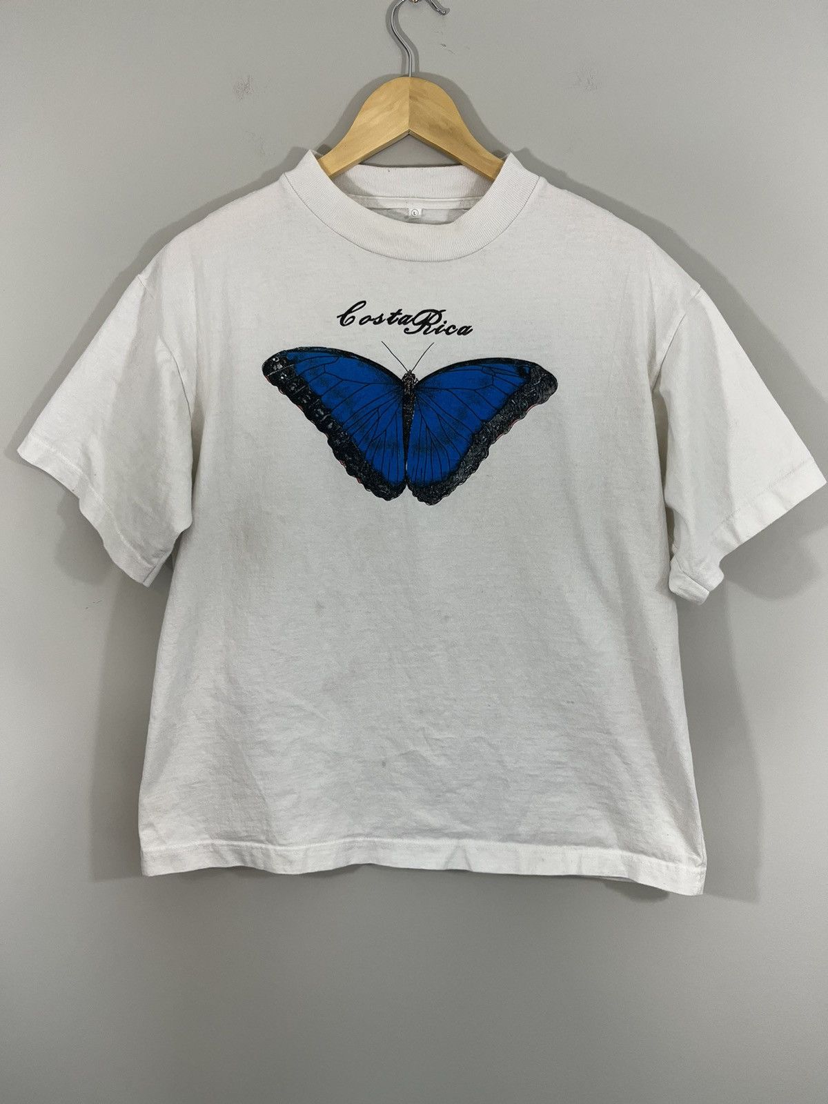 Vintage Costa Rica Butterfly Distressed Faded Tee Size US L / EU 52-54 / 3 - 2 Thumbnail