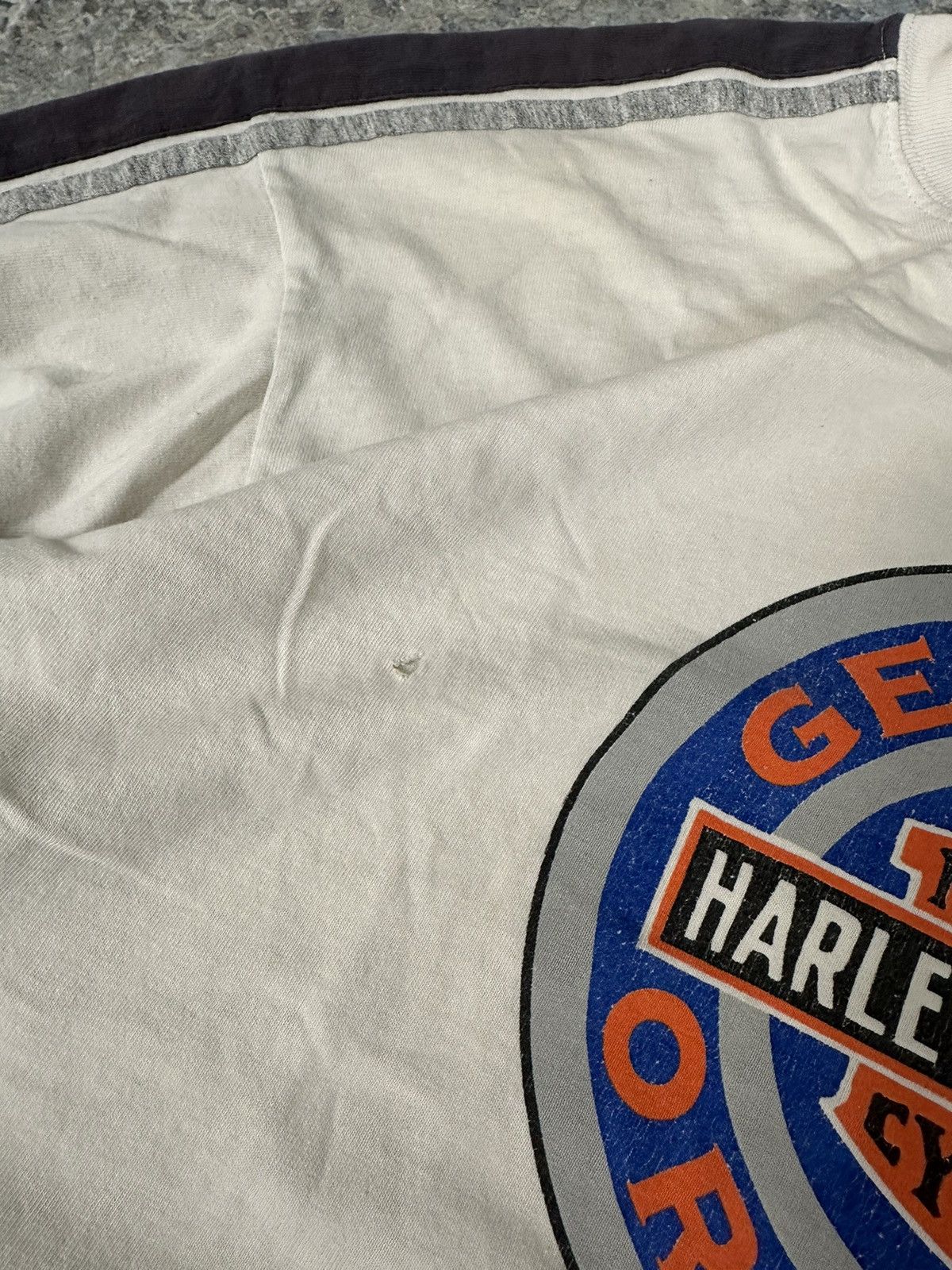 Harley Davidson × Vintage Vintage Thrashed Harley Davidson Tee Size US L / EU 52-54 / 3 - 7 Thumbnail