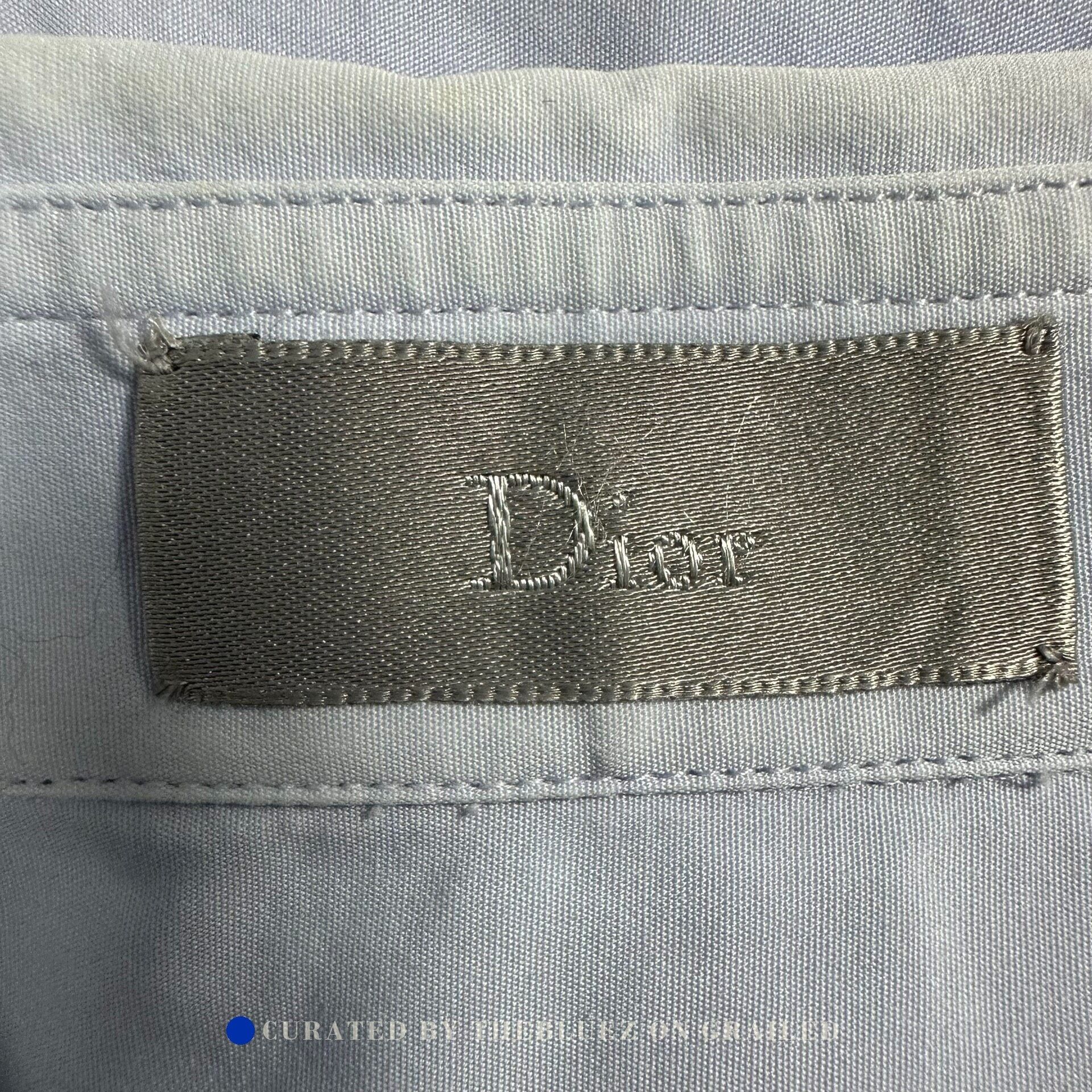 Dior Dior Sky Blue Bee Embroidery Shirt Size US M / EU 48-50 / 2 - 4 Thumbnail