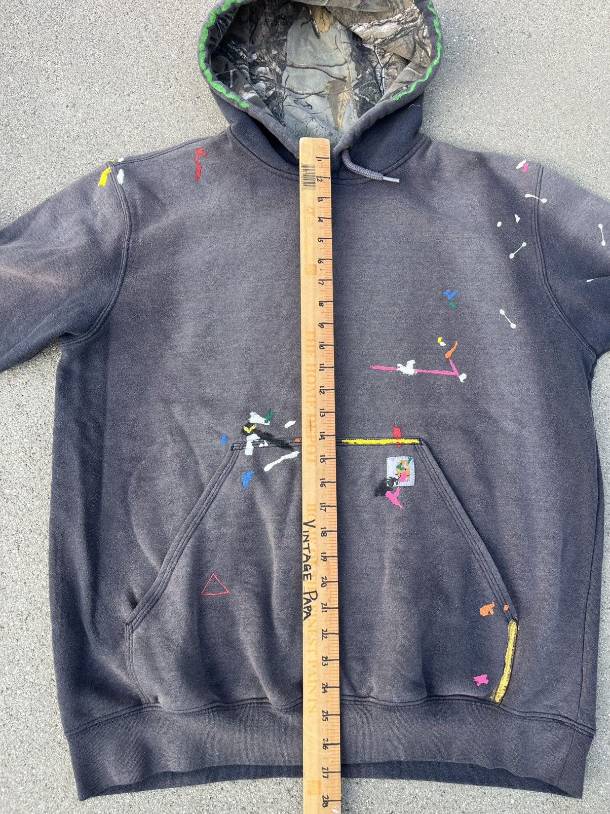 Carhartt Custom Carhartt Hoodie Sun Fade Distressed Camo Real Tree Size US L / EU 52-54 / 3 - 5 Thumbnail