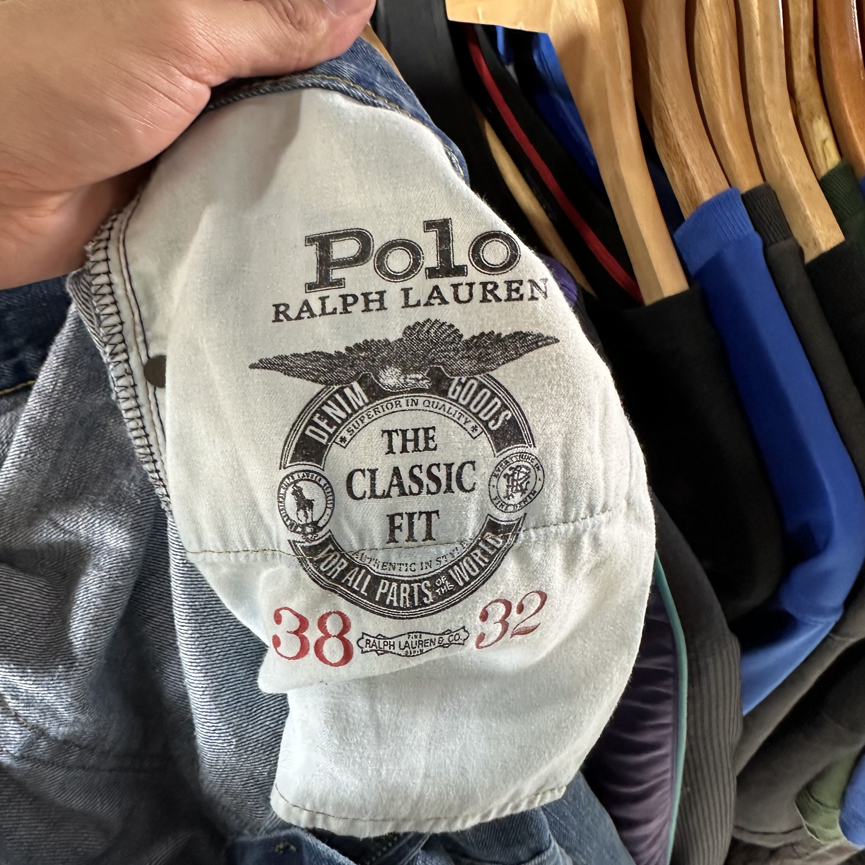 Polo Ralph Lauren Vtg Polo Ralph Lauren Jeans Mens 38x32 Classic Fit Sashiko Size US 38 / EU 54 - 8 Thumbnail