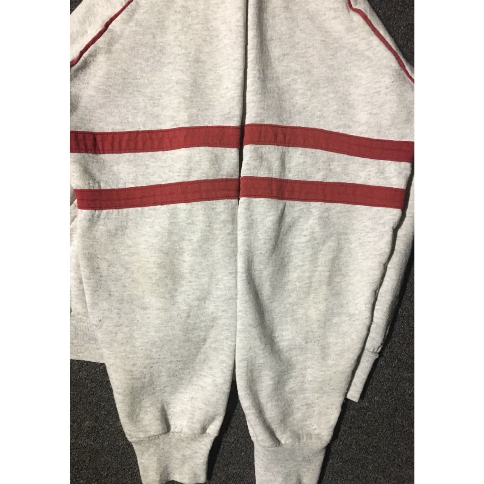 Nautica VINTAGE Nautical 80s Monterey Sailing faded Zip Hoodie M Gray Striped Surf Skate Beach Grunge USA 80s 90s Flashback Mens Zip Hoodie Size US M / EU 48-50 / 2 - 5 Thumbnail