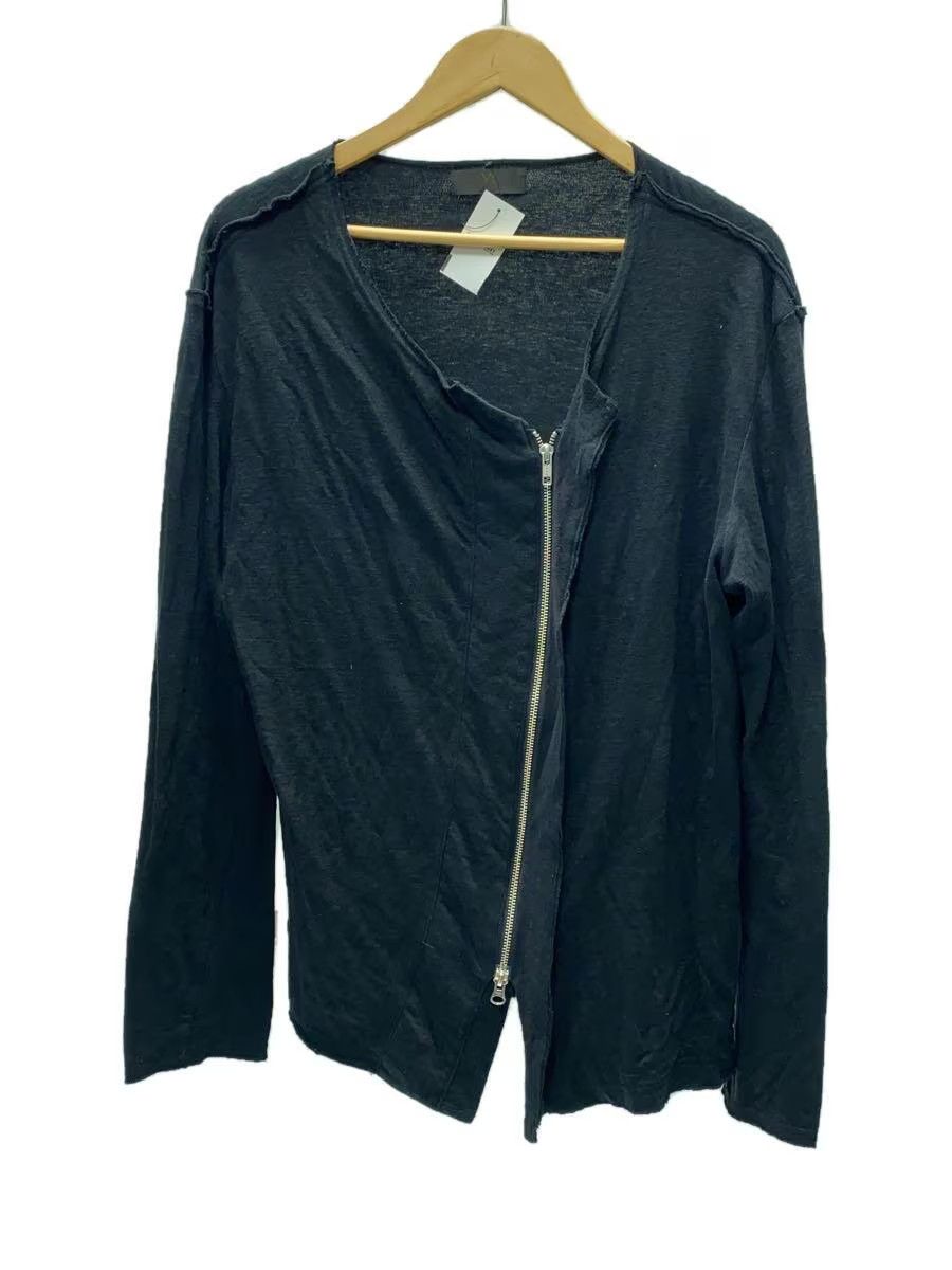 トップス Y's linen knit cardigan Y's × Yohji Yamamoto Aymstetrical Double Zip Linen Knit