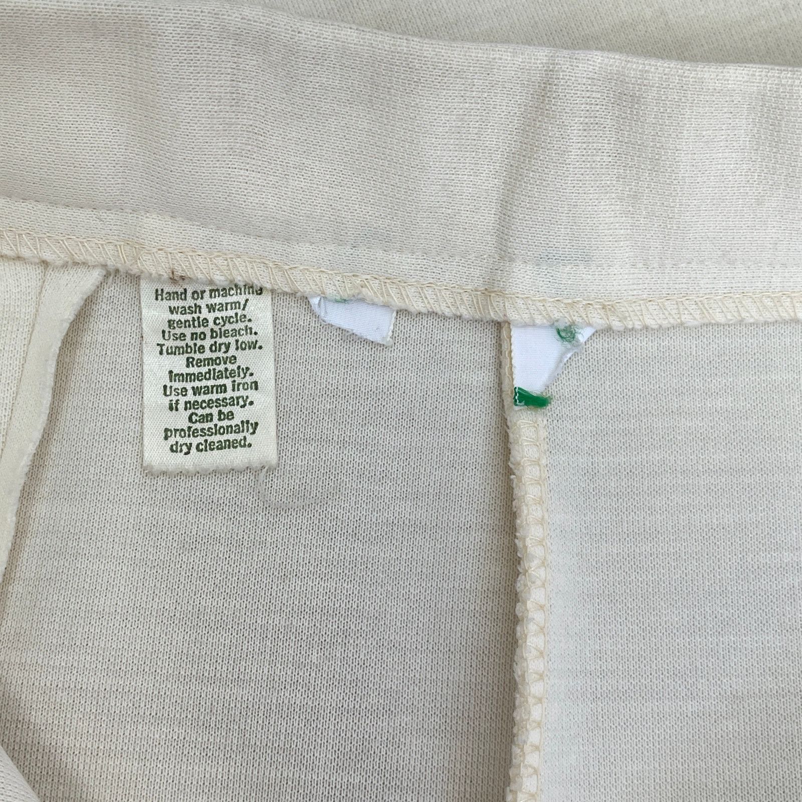 Vintage VTG 70’s Cream Blazer Jacket & High Waist Pants Suit Set XS Size 24" / US 00 / IT 34 - 20 Thumbnail
