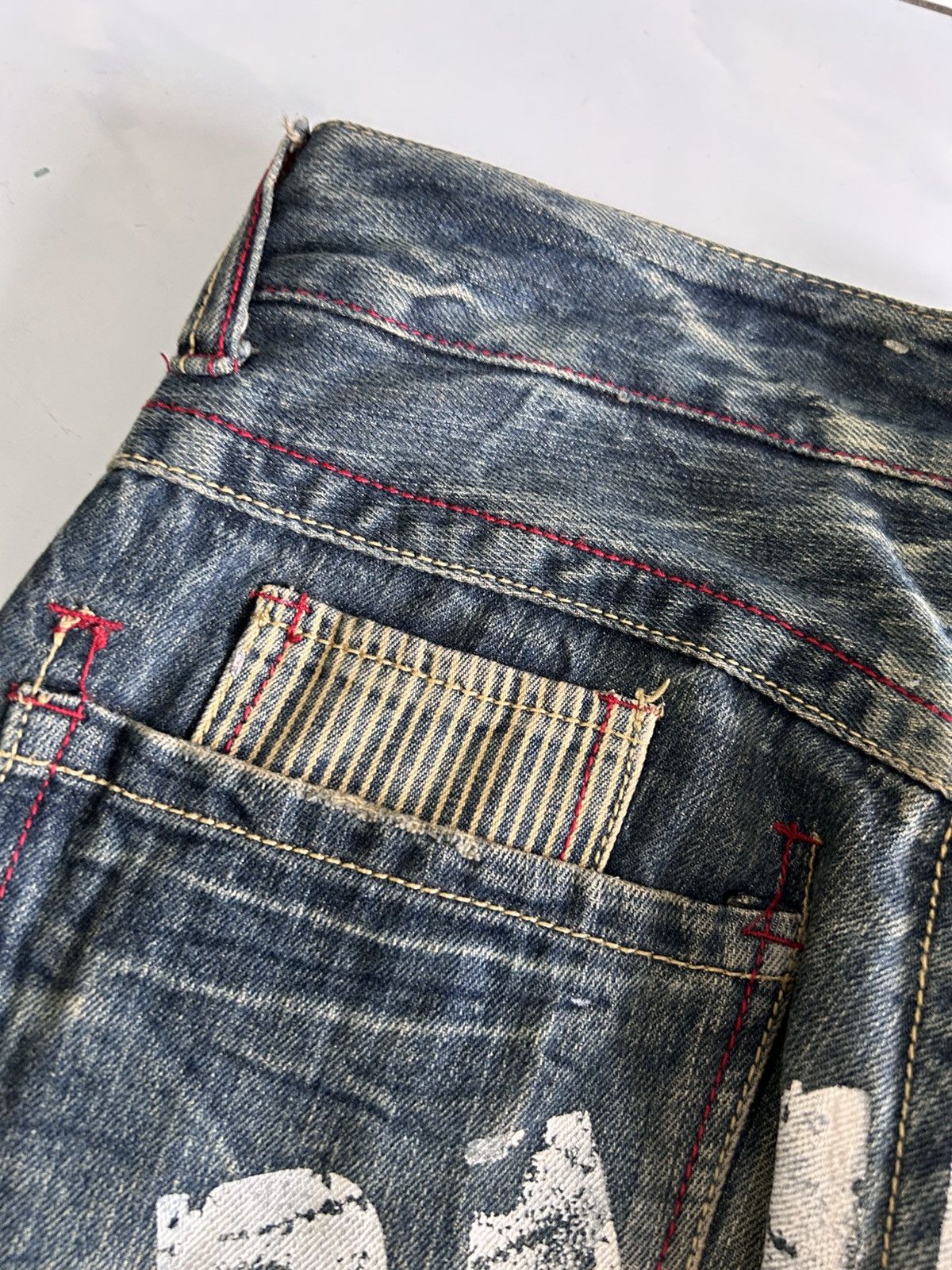 Japanese Brand × Vintage Vintage PIKO SURF "Aloha" Distressed Regular Fit Jeans Size US 31 - 8 Thumbnail