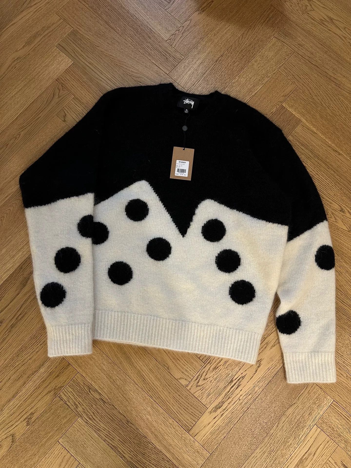 Stussy Stussy FW23 Contrast Dice Mohair Sweater Size US XL / EU 56 / 4 - 1 Thumbnail
