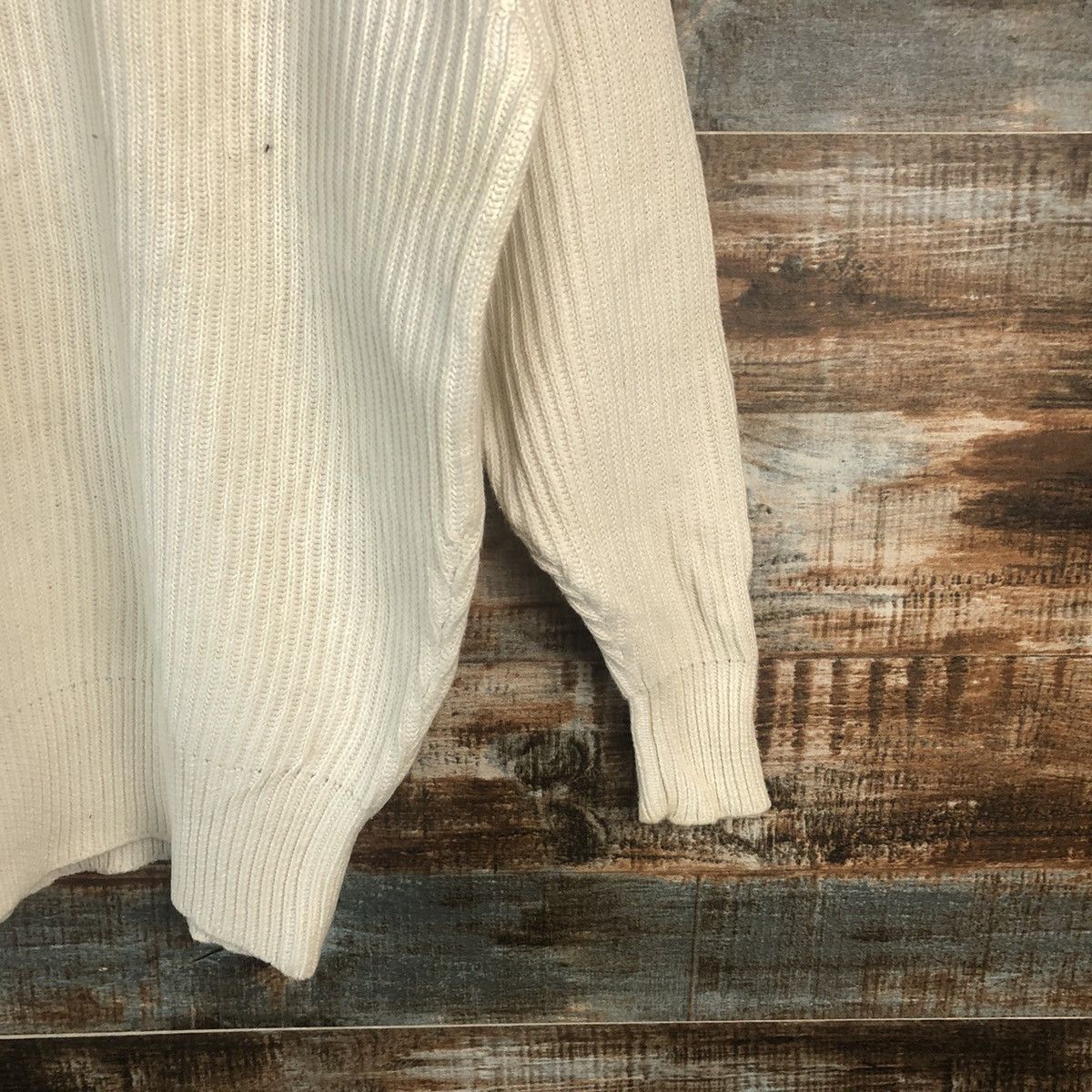 Homespun Knitwear Gamis White Knitwear #A2276 Size L / US 10 / IT 46 - 8 Thumbnail