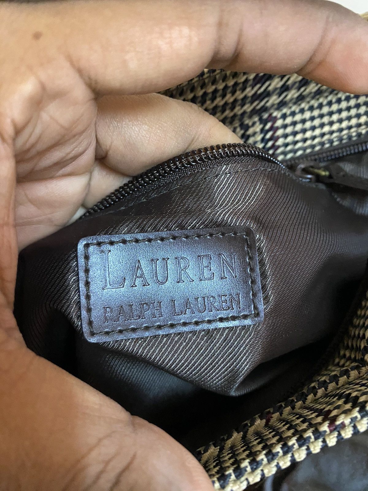 Lauren Ralph Lauren VINTAGE RL RALPH LAUREN HOUNDSTOOTH DESIGN SHOULDER BAG Size ONE SIZE - 9 Thumbnail