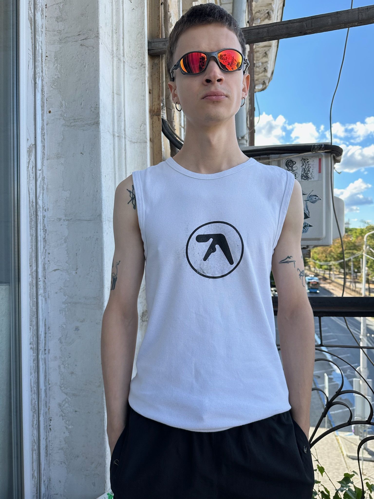 Apex Vintage APHEX TWIN Logo Scratching Tank Tops Size US L / EU 52-54 / 3 - 1 Thumbnail