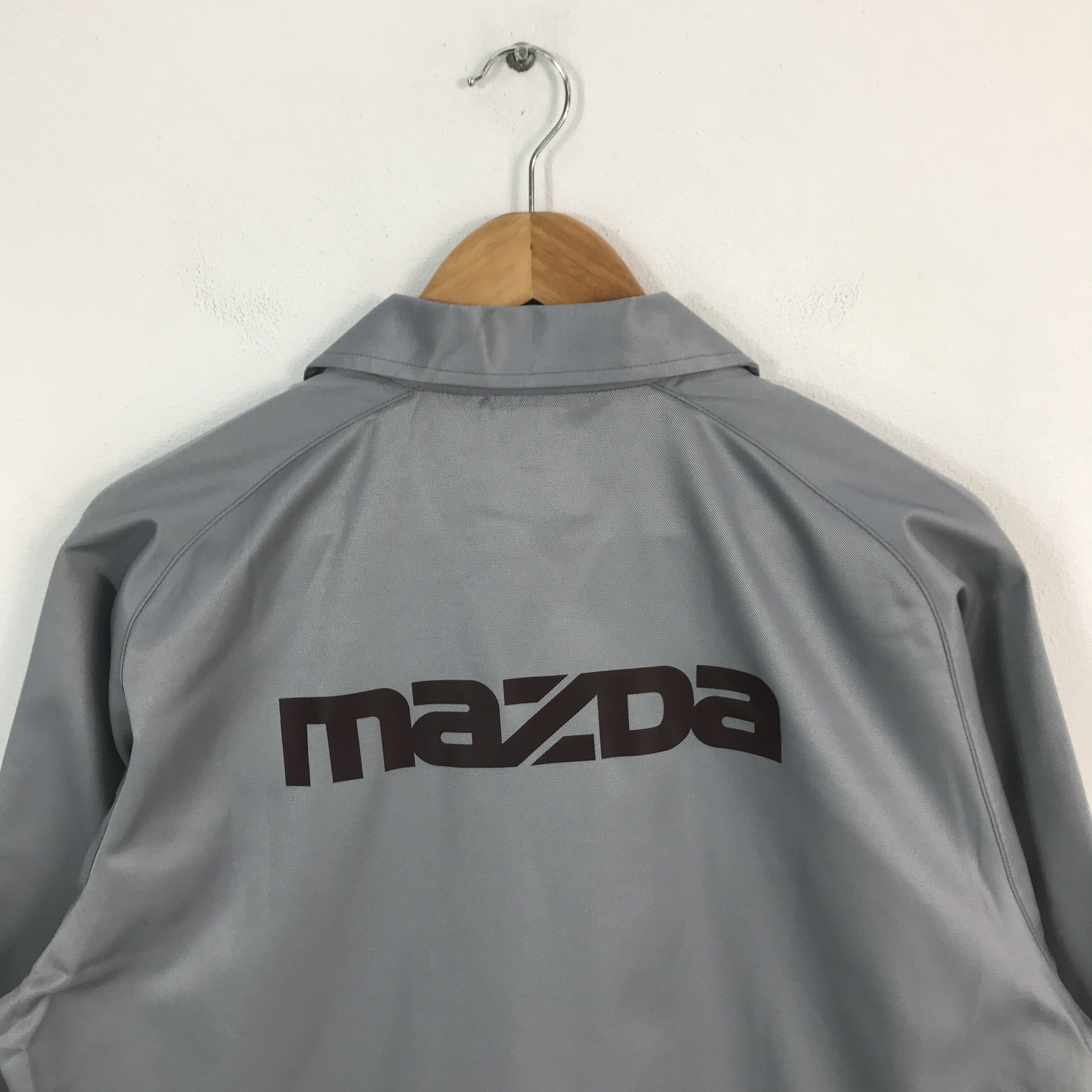 Japanese Brand × Sports Specialties Vtg mazda racing grey uniform custom Japan jacket Size US L / EU 52-54 / 3 - 4 Thumbnail