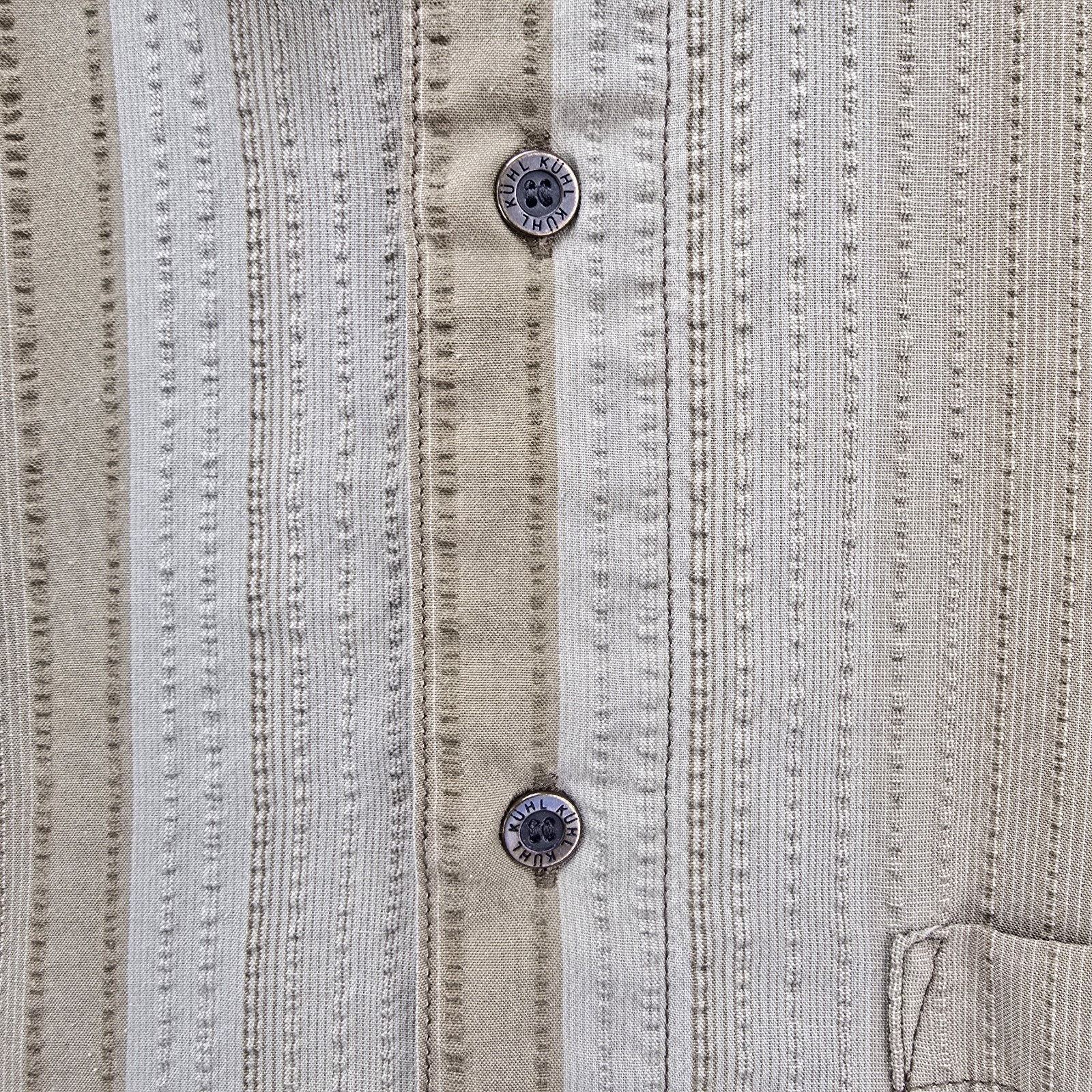 Kuhl Kuhl Button Up Shirt Large Seersucker Stripe Metal Buttons Size US L / EU 52-54 / 3 - 5 Thumbnail