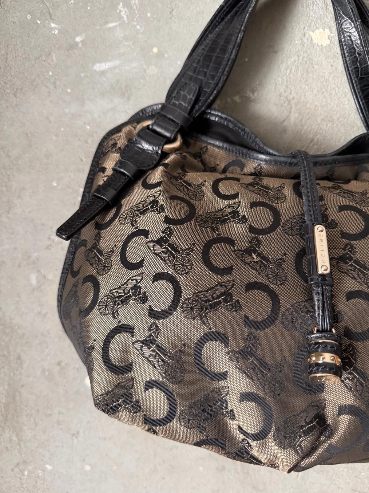 Celine Celine Horse Carriage Bittersweet Shoulder Bag Black/Grey Size ONE SIZE - 2 Thumbnail