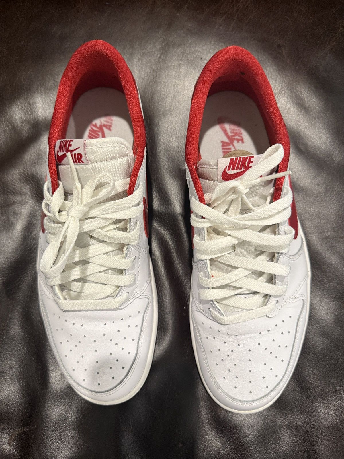 Nike Air Jordan 1 Retro Low White Varsity Red (2015) - Size 11.5M Size US 11.5 / EU 44-45 - 9 Thumbnail