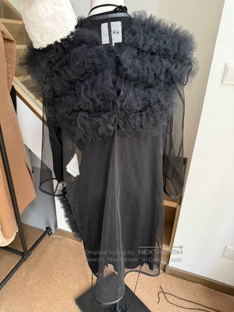 Comme des Garcons Comme des Garcons Black vintage tulle short coat jumpsuit Size M / US 6-8 / IT 42-44 - 5 Thumbnail