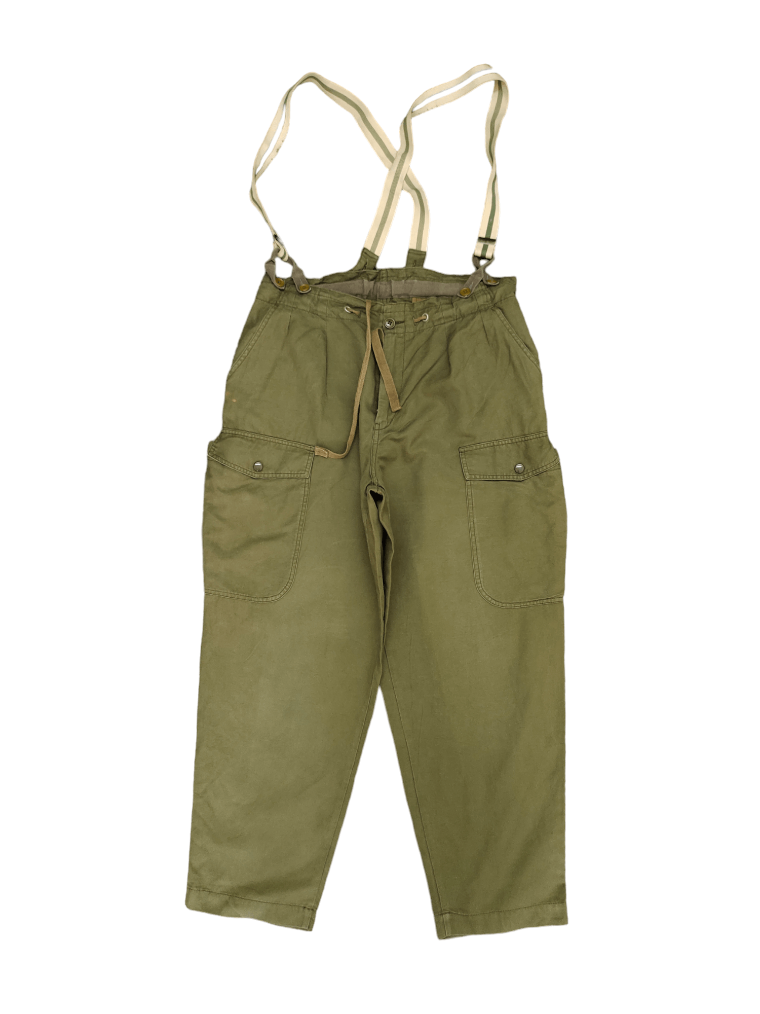 Johnbull Vtg 90s Johnbull OG Military Baggy Cargo Pant With Suspender Size US 34 / EU 50 - 16 Thumbnail