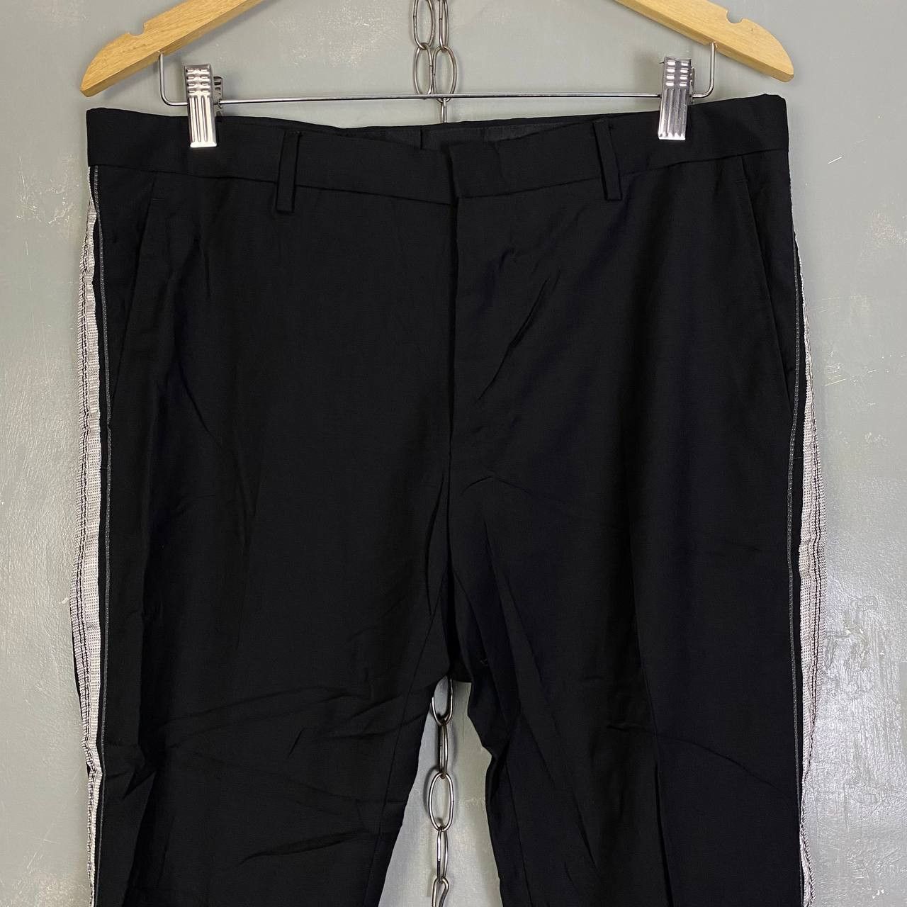 Lanvin Lanvin Wool Tuxedo Stripe Zip-Fly Dress Pants Size US 34 / EU 50 - 3 Thumbnail