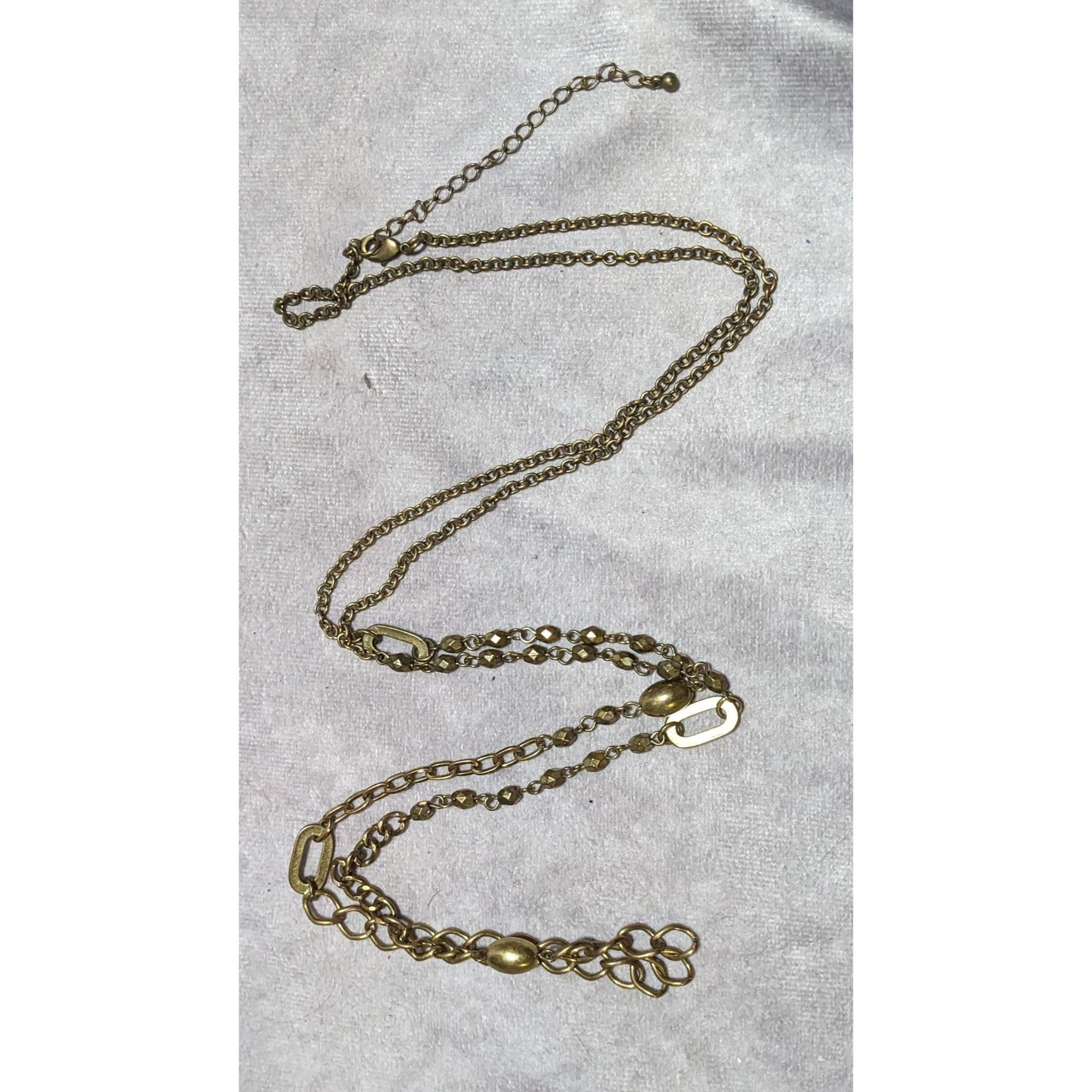 Other Retro Gold Abstract Beaded Link Necklace Size ONE SIZE - 7 Thumbnail