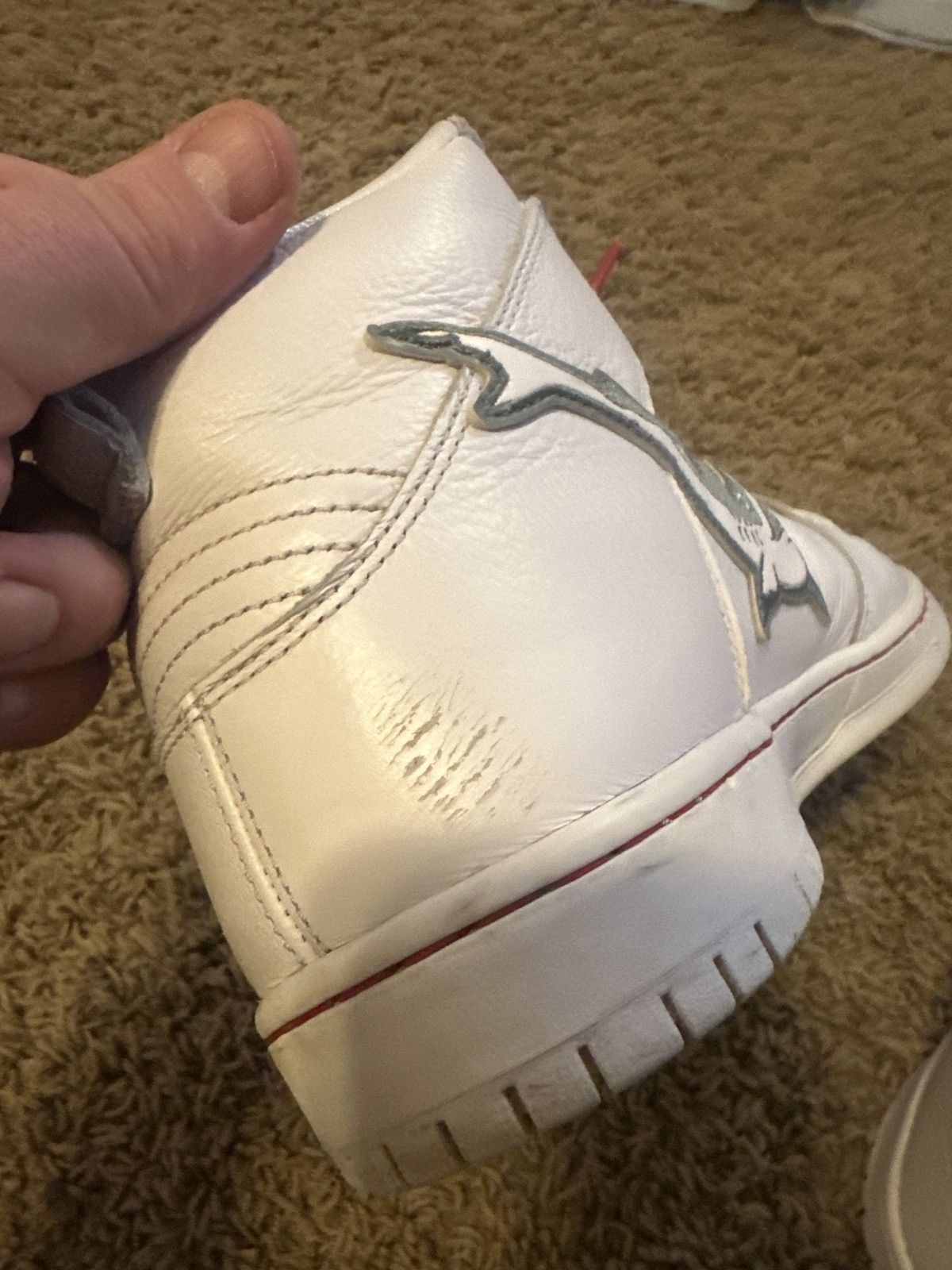 Nike Oski x Nike Dunk High SB ‘Great White Shark’ Size US 10.5 / EU 43-44 - 2 Thumbnail