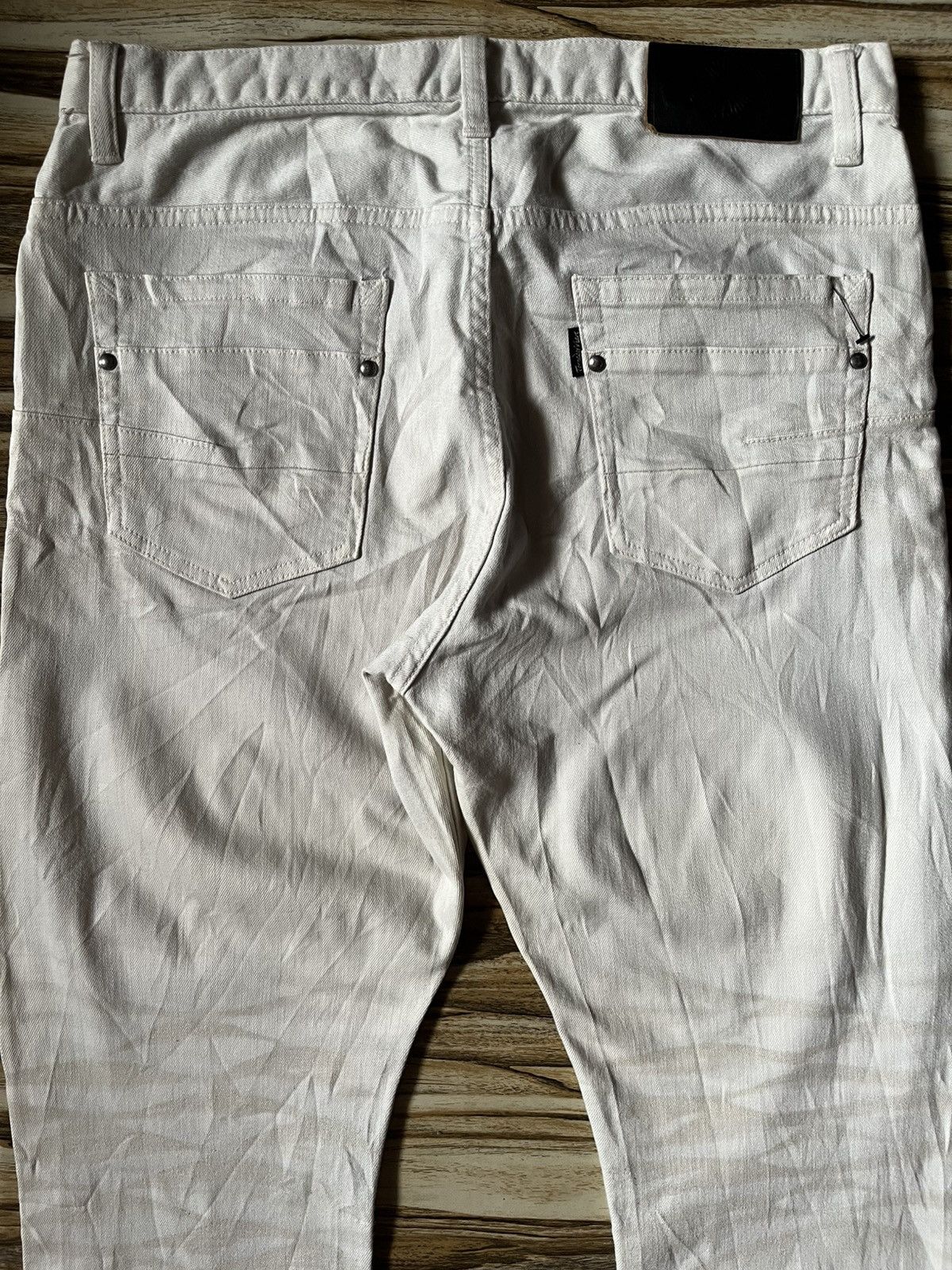 Japanese Brand Y2K Luster Clawmark White Jeans Dior Inspired Size US 34 / EU 50 - 7 Thumbnail