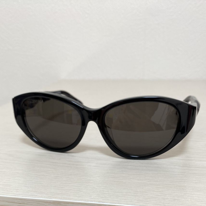 Balenciaga BALENCIAGA BB0209SA 001 Black Grey 55 mm Sunglasses Size ONE SIZE - 1 Thumbnail