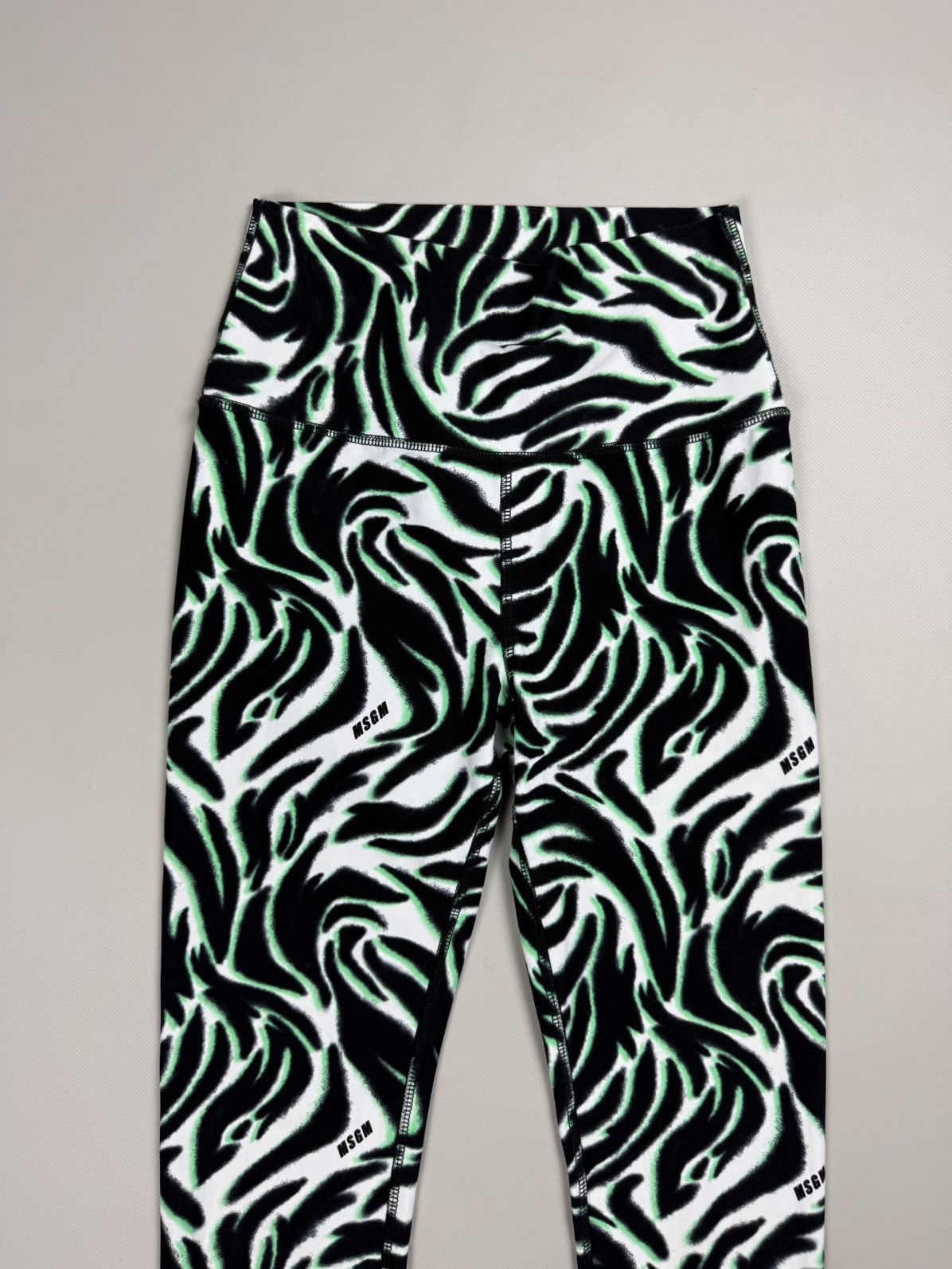 MSGM MSGM Ladies Patterned Leggins Tights Pants Size ~ S Size 28" / US 6 / IT 42 - 7 Thumbnail