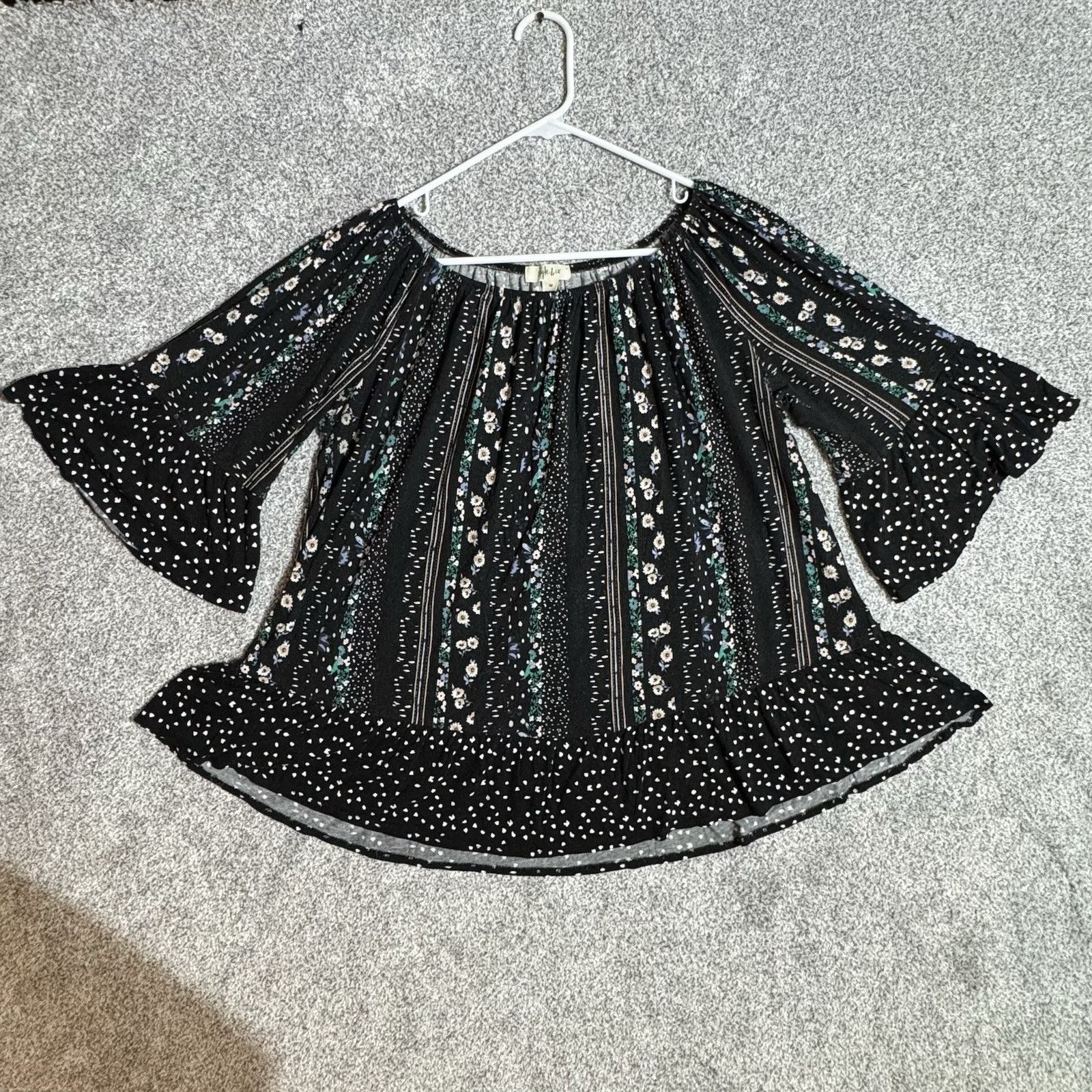 Other Style & Co Top Women Sz OX US 14 Whimsigoth Ruffles Flowy Size XL / US 12-14 / IT 48-50 - 1 Thumbnail