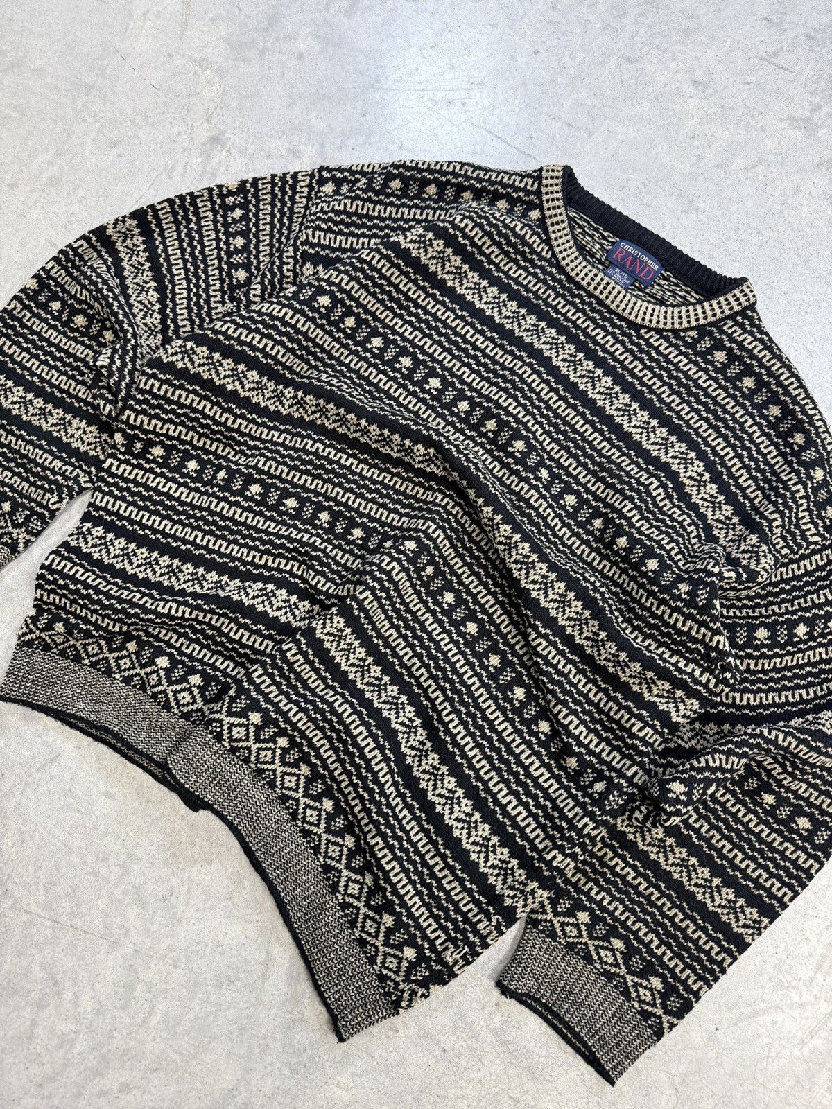 Other Vintage 1990s textured knit sweater Size US XL / EU 56 / 4 - 3 Thumbnail