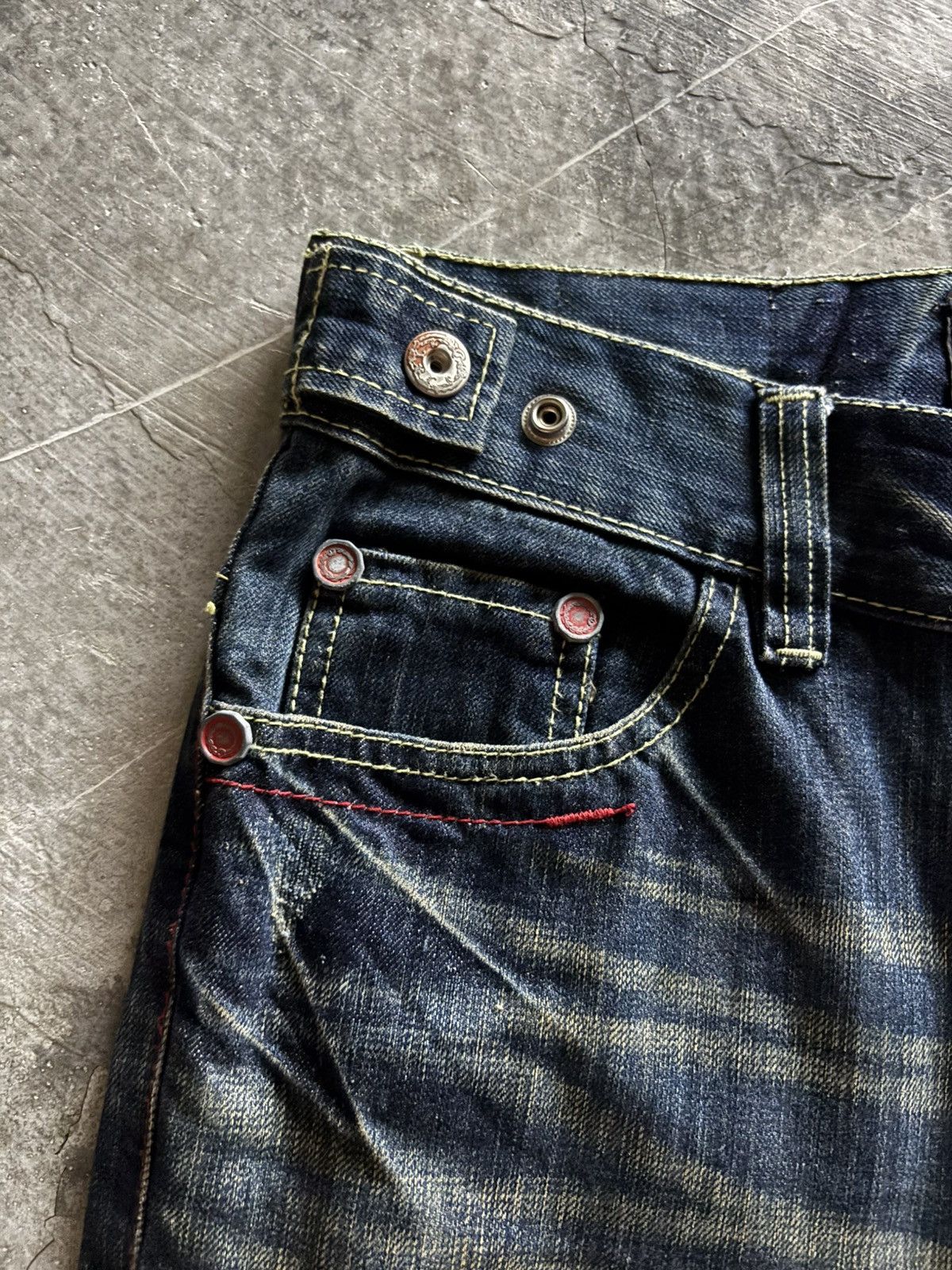 If Six Was Nine FLARE RED PEPPER WING POCKET RUSTY MUDMAX JAPANESE DENIM Size US 36 / EU 52 - 9 Thumbnail