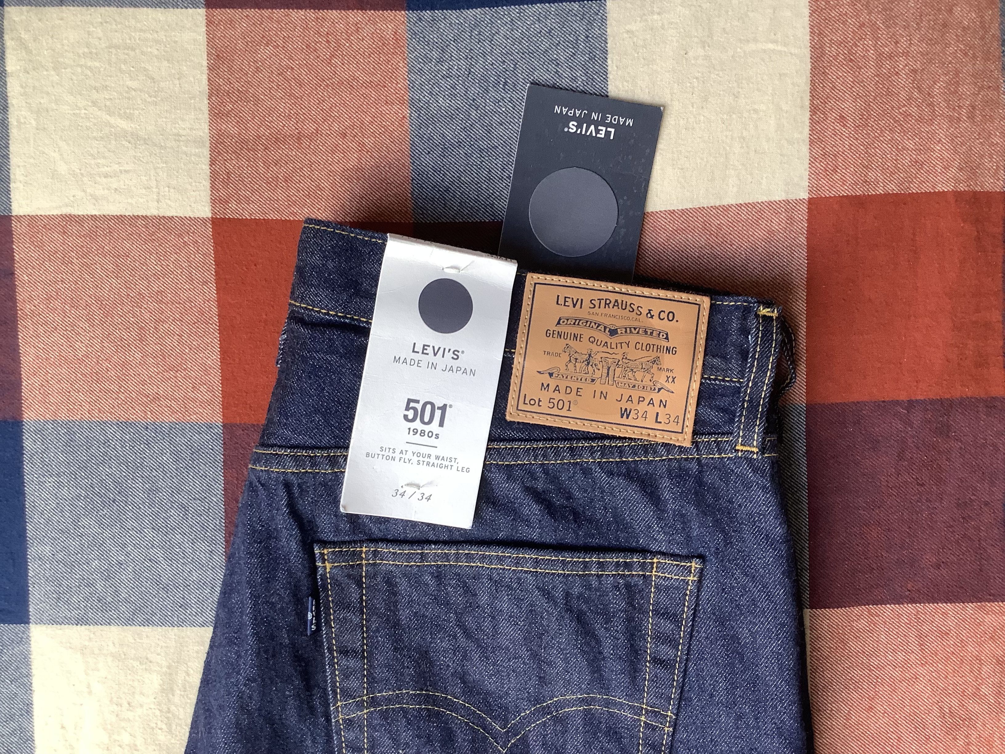 Levi's Levis Blue Label - Made in Japan - 501 Size US 34 / EU 50 - 2 Thumbnail