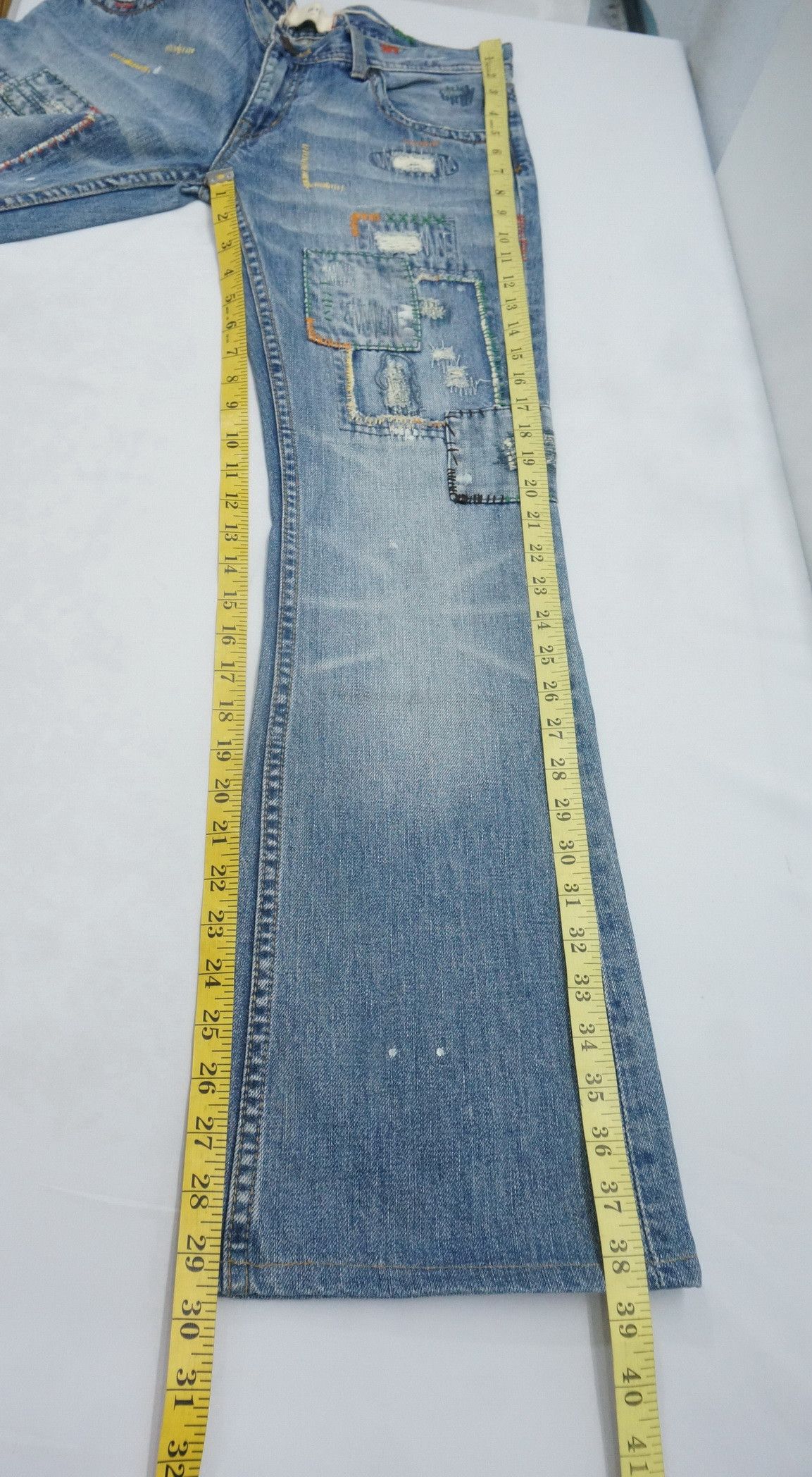 🇯🇵[a:r] Japan Boro Patch Flare Lowrise Women Jeans