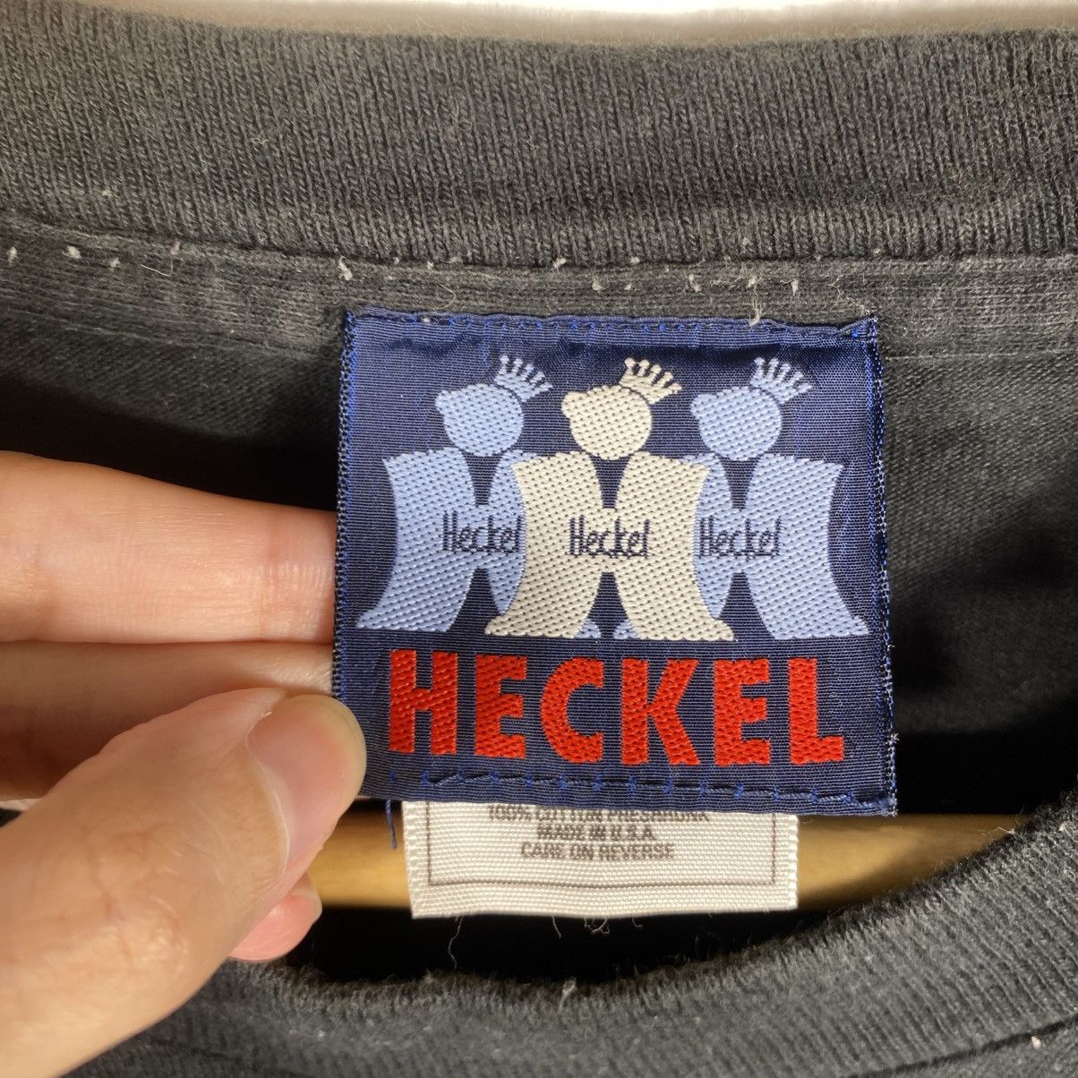 Vintage Vintage 90's HECKEL Big Graphic Tee Shirt Large Size Size US L / EU 52-54 / 3 - 6 Thumbnail