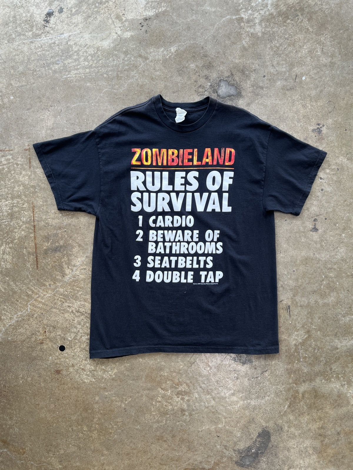 Vintage Vintage Y2K 2009 Zombieland Rules Movie Promo Tee XL Size US XL / EU 56 / 4 - 2 Thumbnail