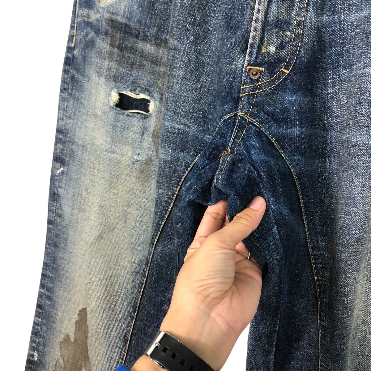 Dsquared2 📌Vintage Patchwork Denim Jeans Dsquared2 Made in Italy Size US 38 / EU 54 - 16 Thumbnail