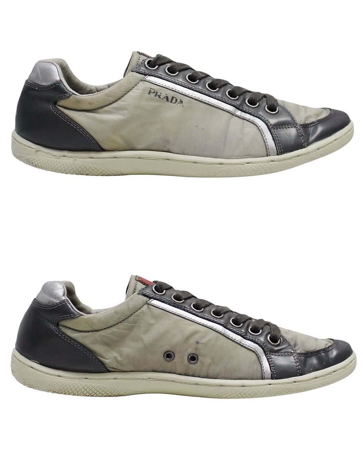 Prada 2000S PRADA SPORT NYLON LEATHER SNEAKERS Size US 5 / EU 37 - 4 Thumbnail