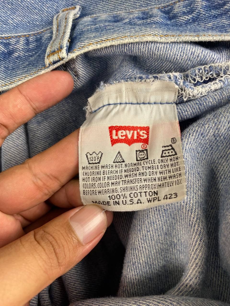 Levi's vintage 80s levis 501 distressed denim Size US 39 - 14 Thumbnail